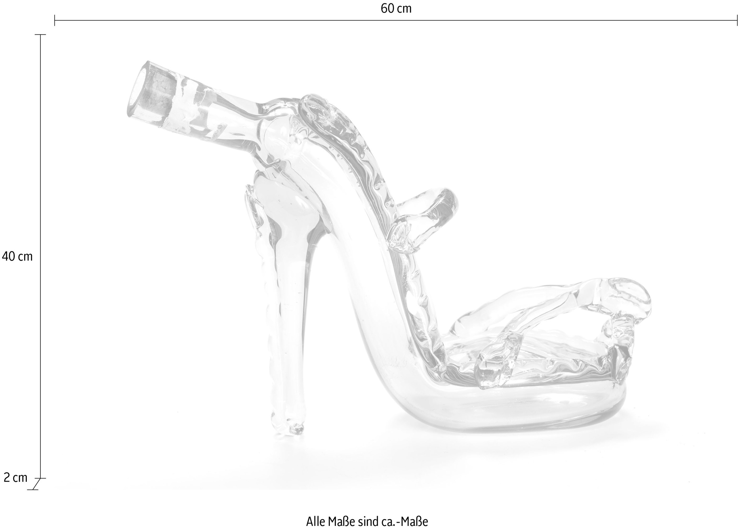 queence Tableau sur toile »Glasflasche in S« Premium-Leinwandstoff, Handarbeit aus Deutschland