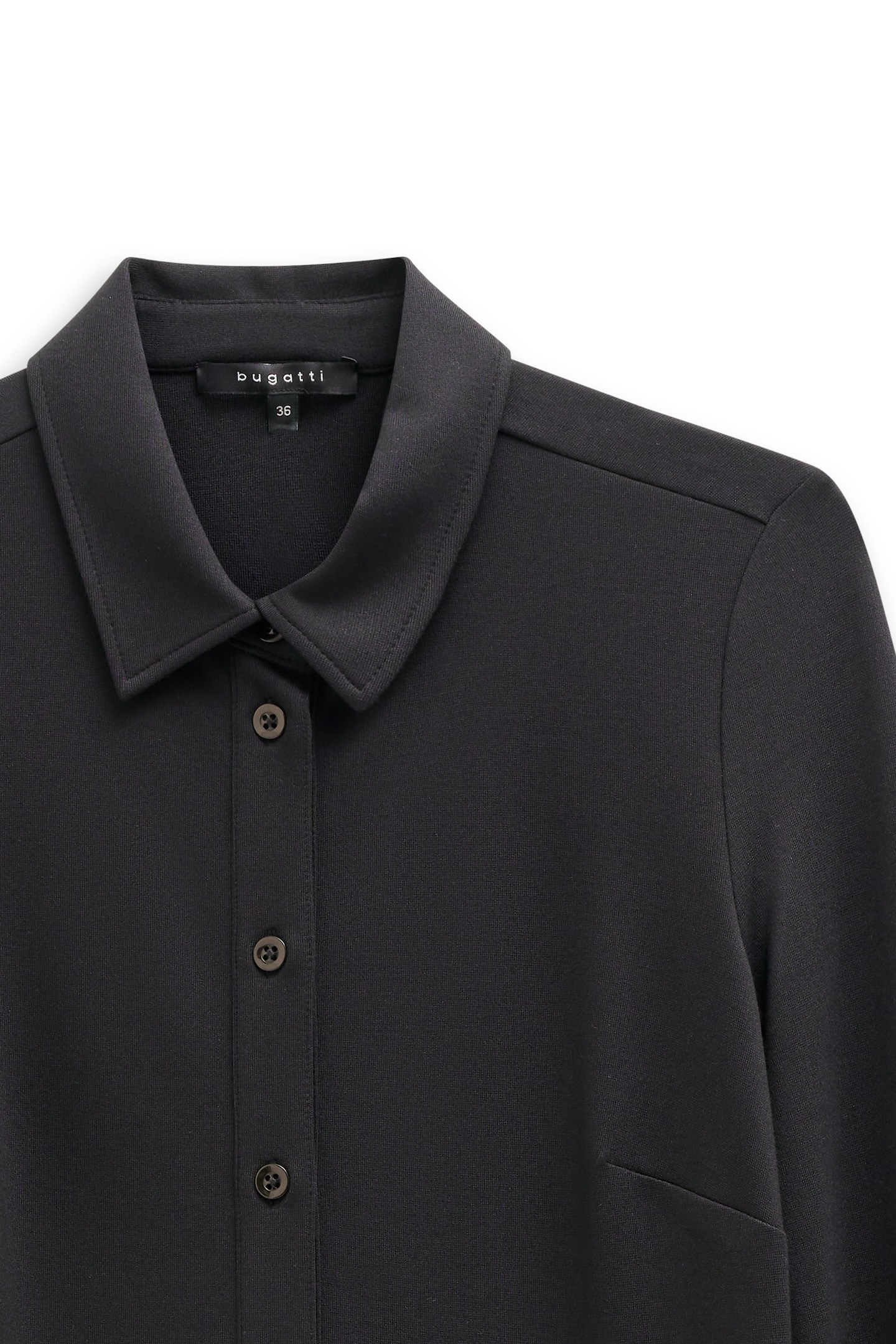bugatti Blusenkleid »Jersey« mit Knopfleiste und Hemdkragen