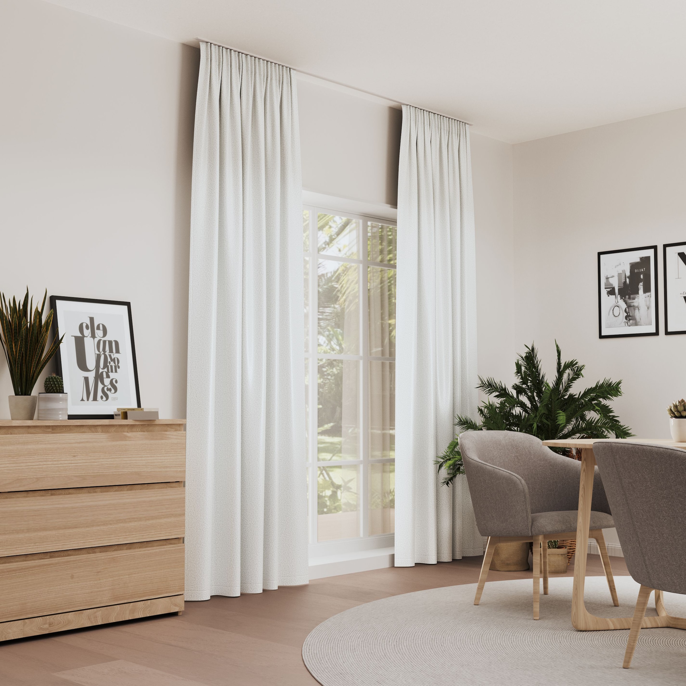 Neutex for you! Rideau »LUXURY« Bande multifonctionnelle 1 cuis tlg. aspect velours avec éclat noble