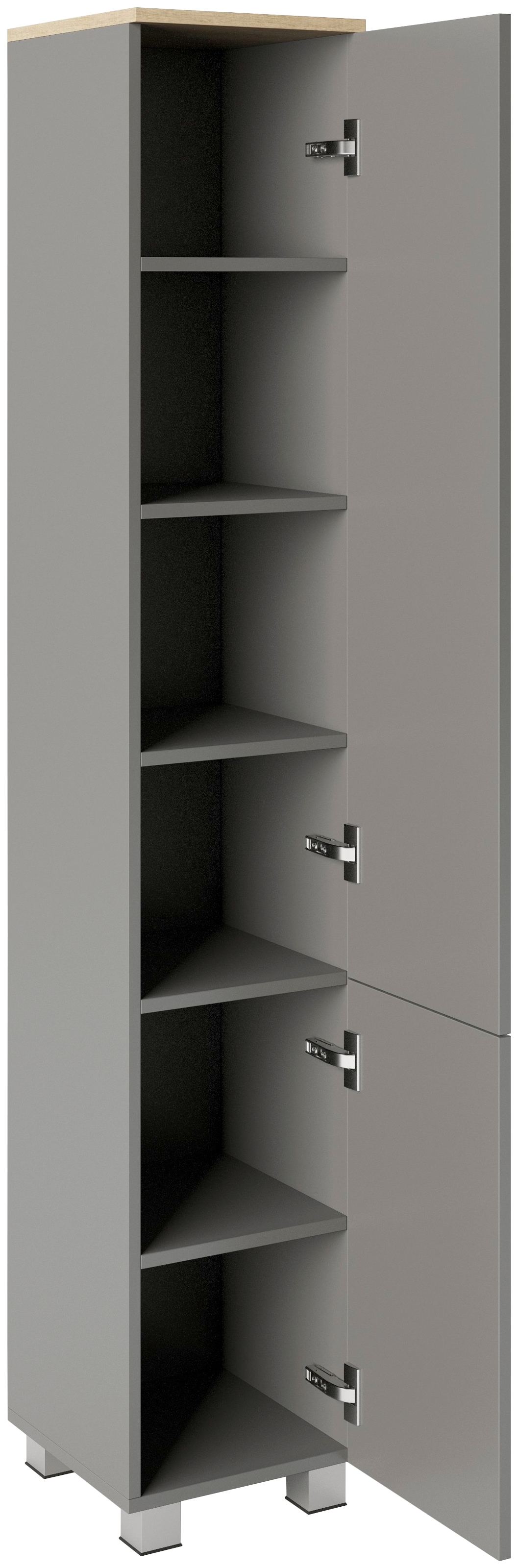 welltime Hochschrank »Cosmo«, BxTxH: ca. 30x32,5x171,5 cm, verschiedene Farben, 6 Fächer