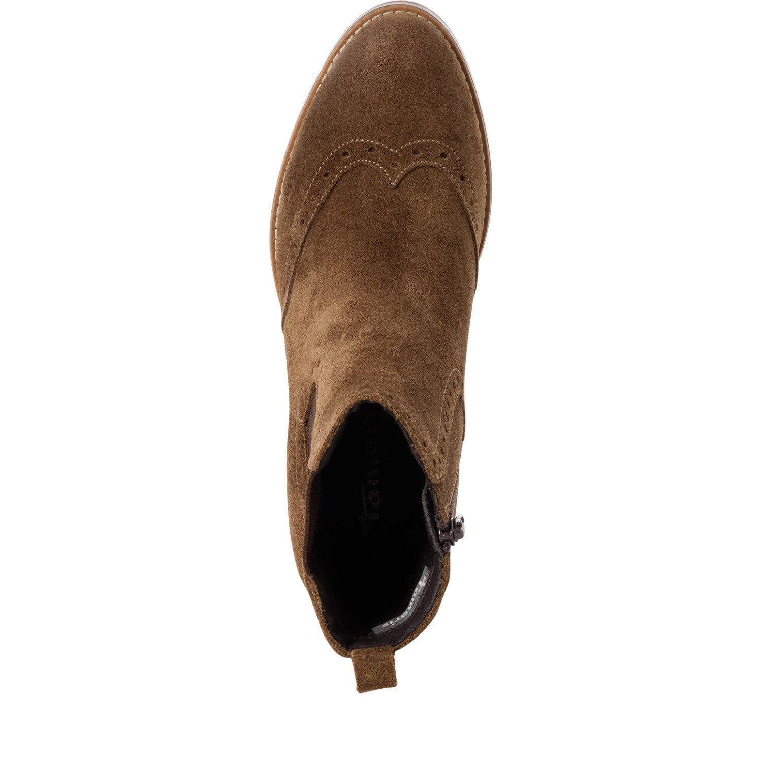 Tamaris Bottines chelsea  Blockabsatz, Stiefelette mit Innenreissverschluss und Stretcheinsatz