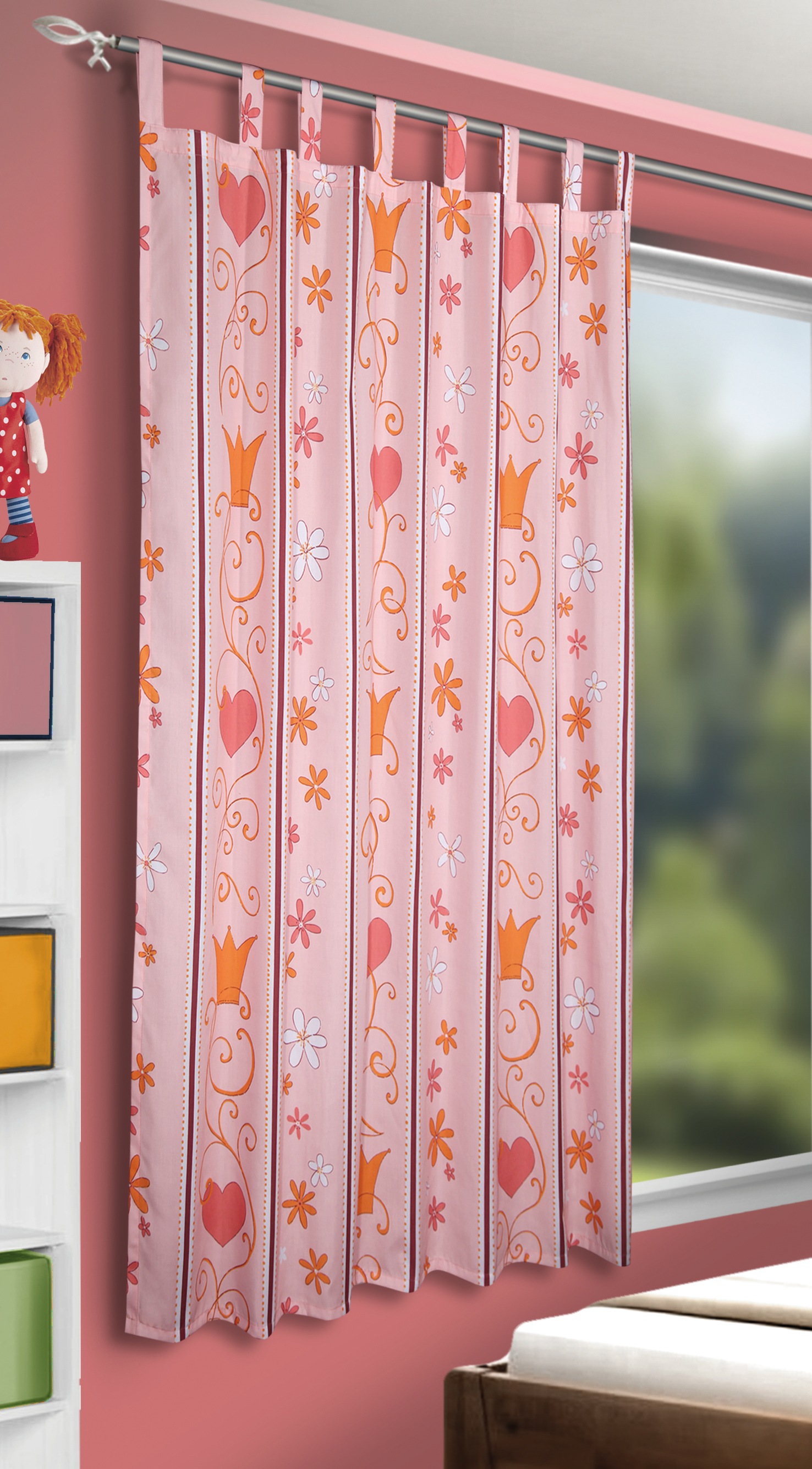 Image of WILLKOMMEN ZUHAUSE by ALBANI GROUP Vorhang »Prinzessin«, (1 St.), Dekostoff mit Schlaufen bei Ackermann Versand Schweiz