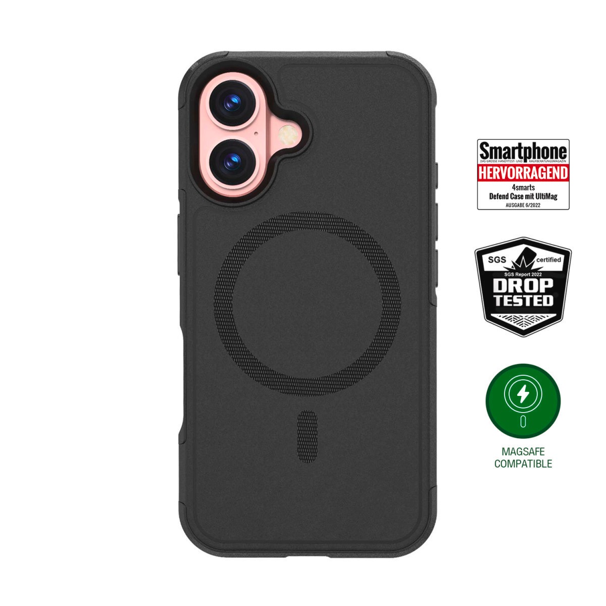 4smarts Handyhülle »Defend Case für Apple iPhone 16«, Backcover, Schutzhülle, Handyschutzhülle, Case, Schutzcase, stossfest