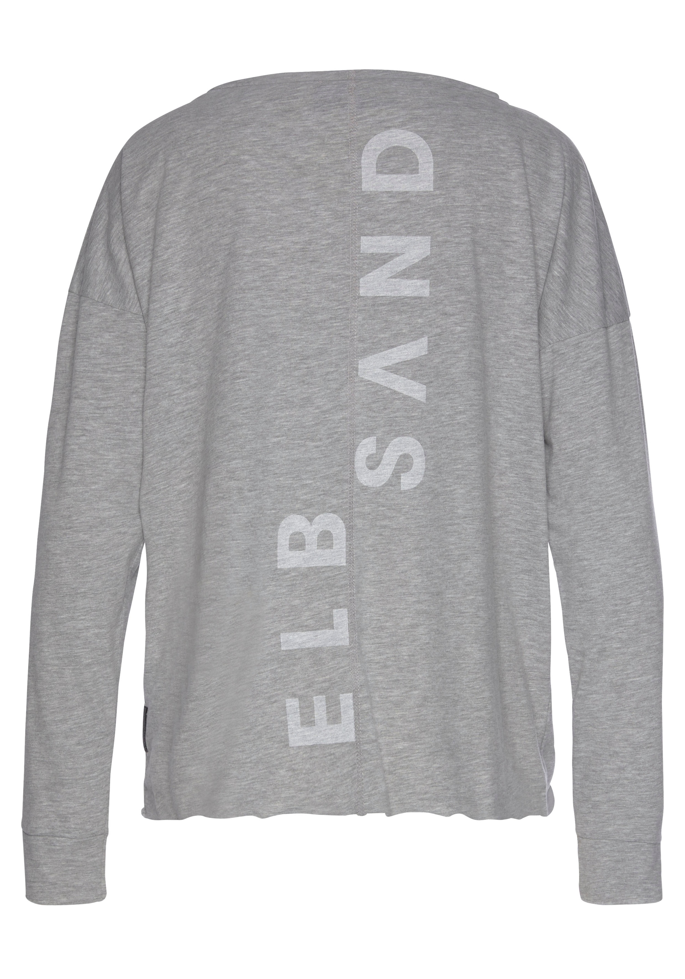 Elbsand T-shirt à manches longues »Eltje« Avec impression logo au dos, t-shirt manches longues en mélange coton