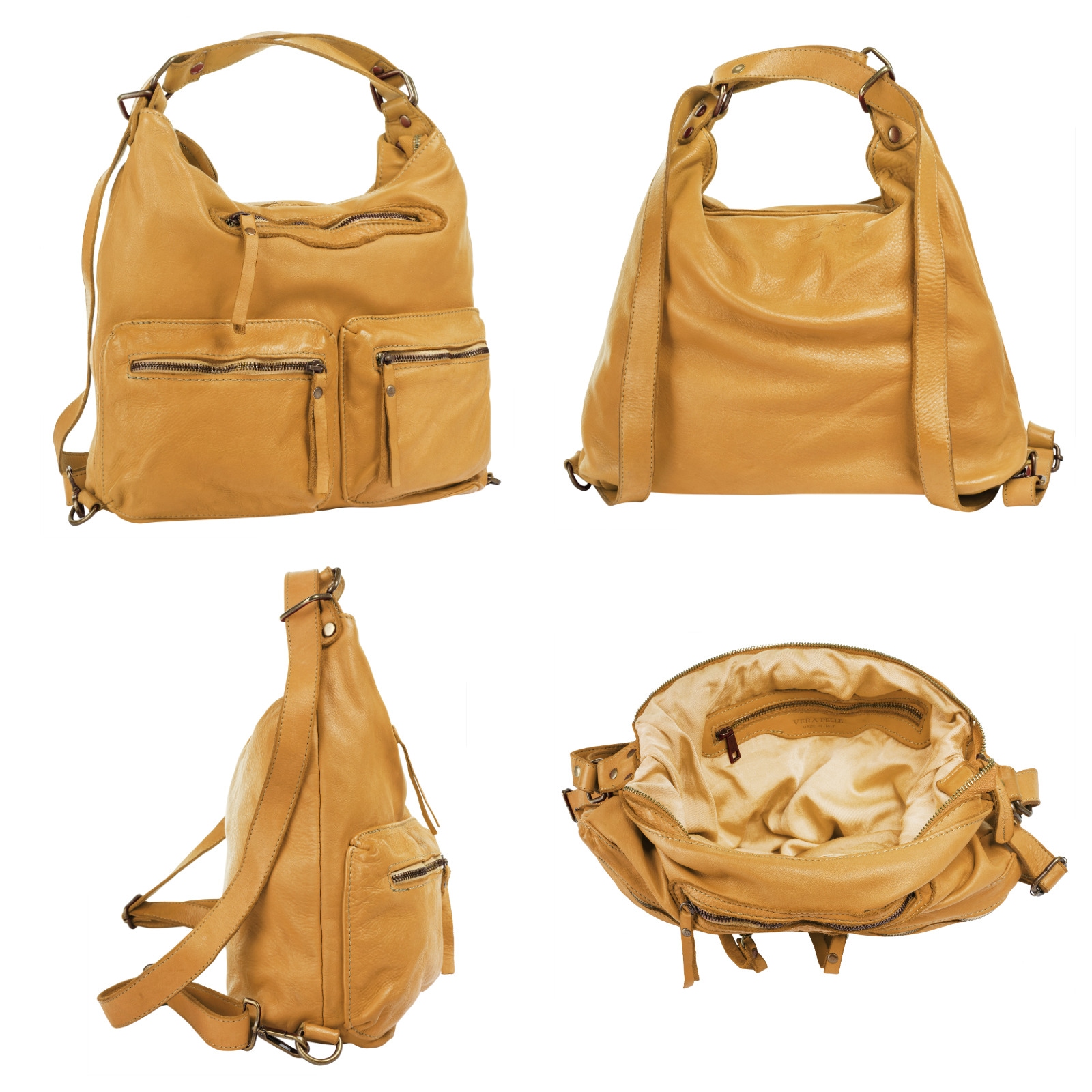 Samantha Look Shopper, echt Leder, Made in Italy
