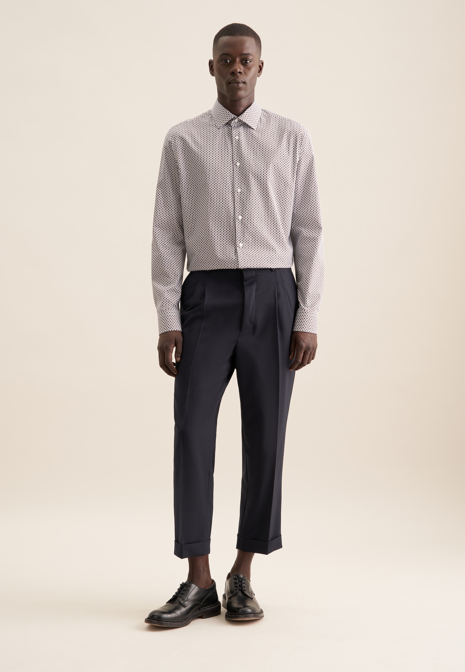 seidensticker Businesshemd »Slim« Slim 1/1 Kentkragen Druck