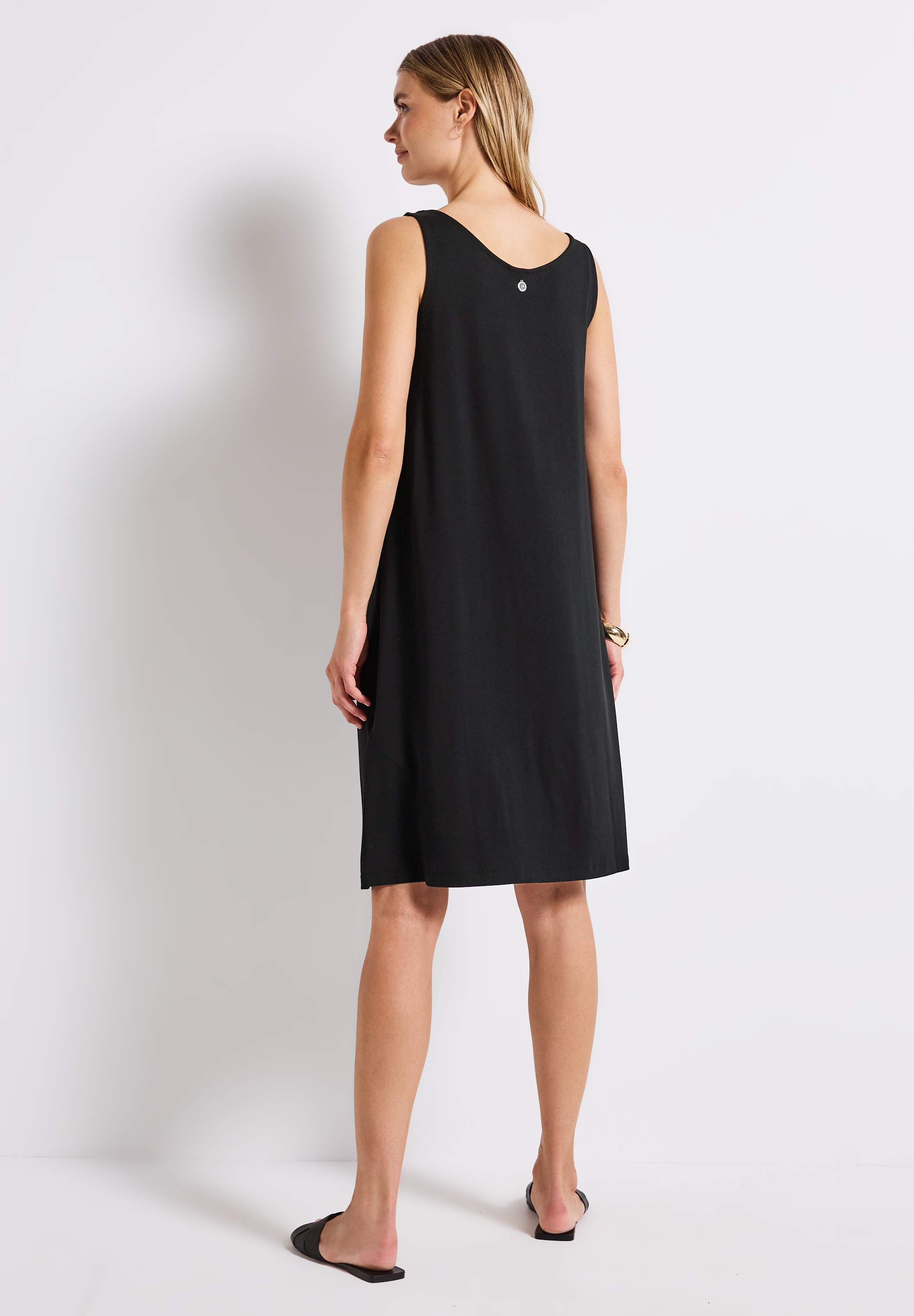 STREET ONE Shirtkleid, Sommerkleid mit Knotendetail, ärmellos