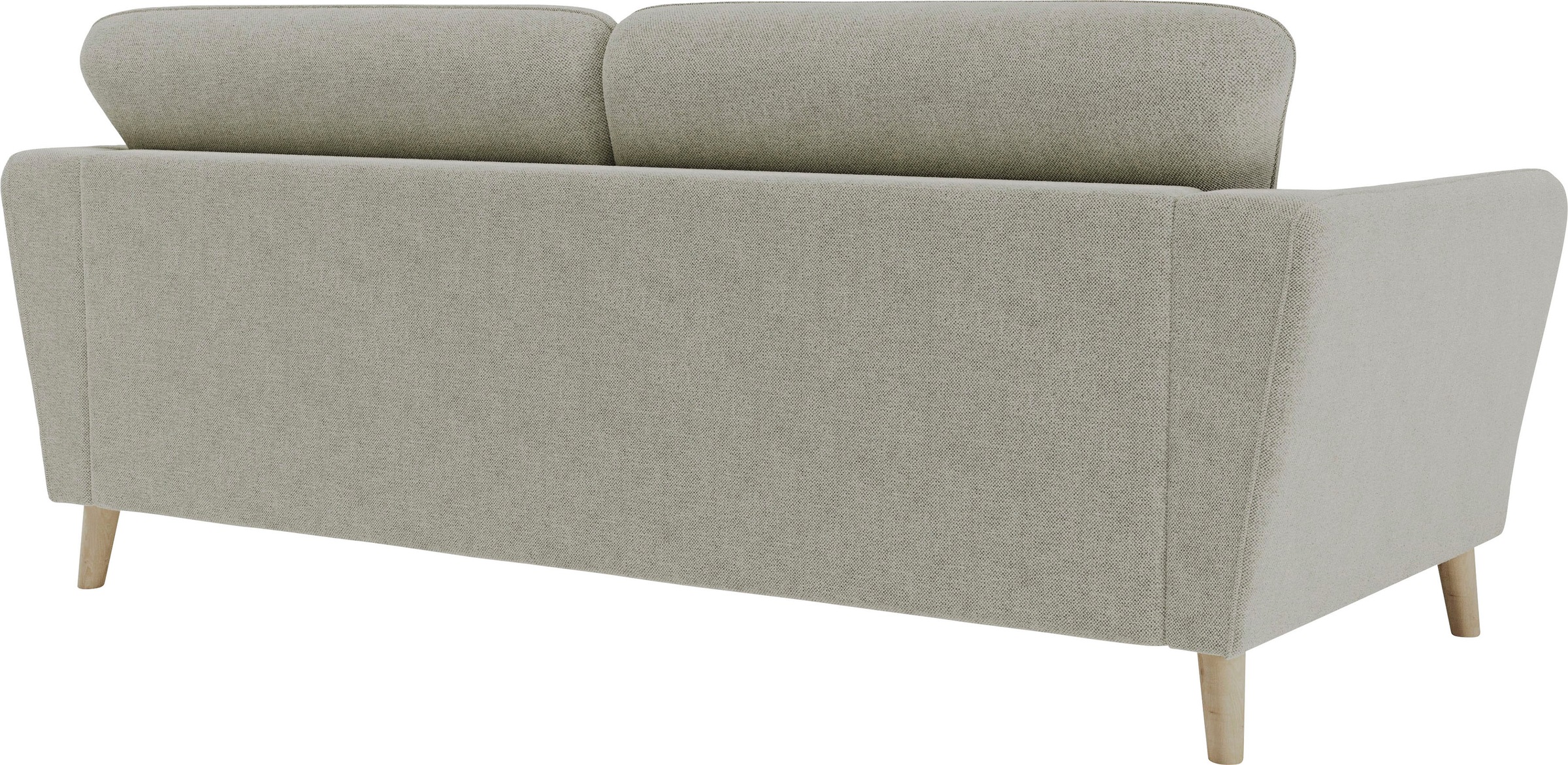 Home affaire 3-Sitzer »MARSEILLE 3er Sofa 206 cm, Cord, Flachgewebe, Struktur, Webstoff«, Massivholzbeine Eiche, Landhausstil, Wellenunterfederung