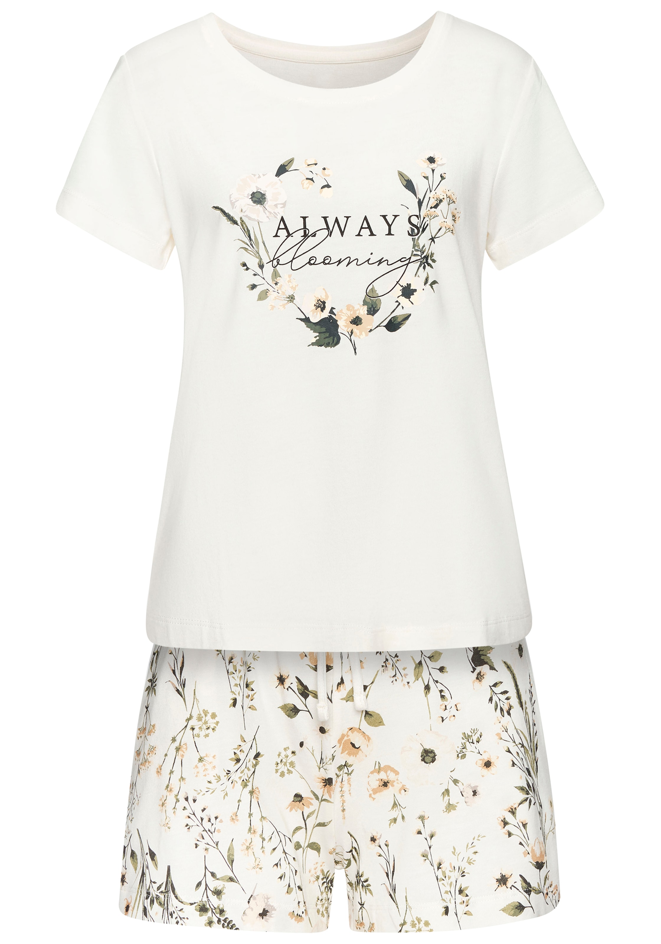 LASCANA Shorty 2-teilig, 2 tlg. mit schönem Blumenmuster