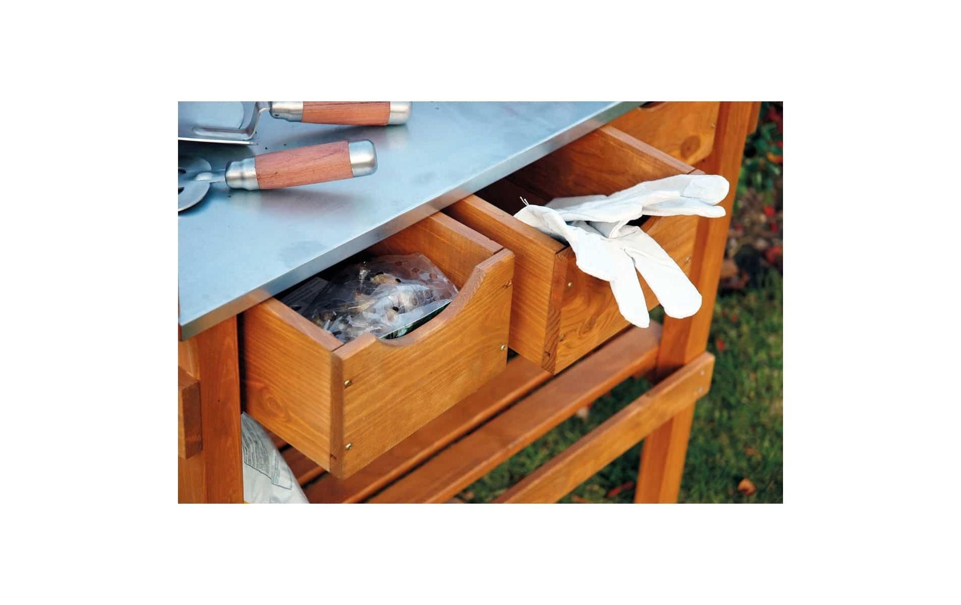 dobar Table de plantation »aus Holz mit 3 Schubladen«