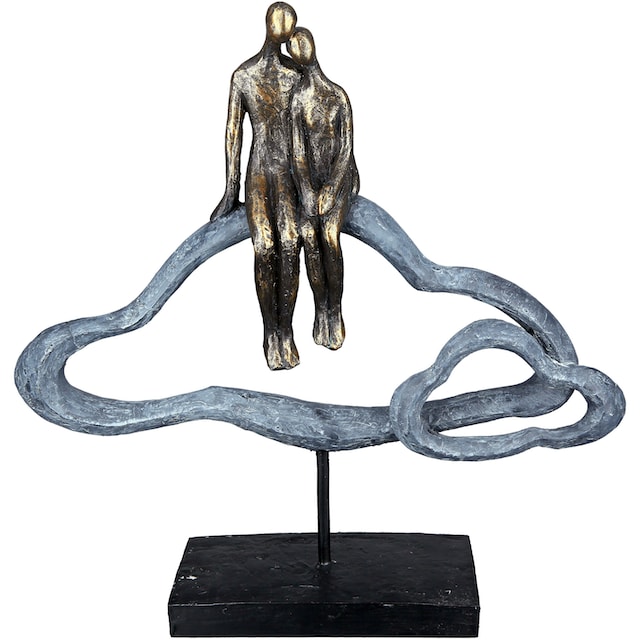 Casablanca by Gilde Dekofigur »Skulptur Lovecloud, bronzefarben/grau«, grau  maintenant
