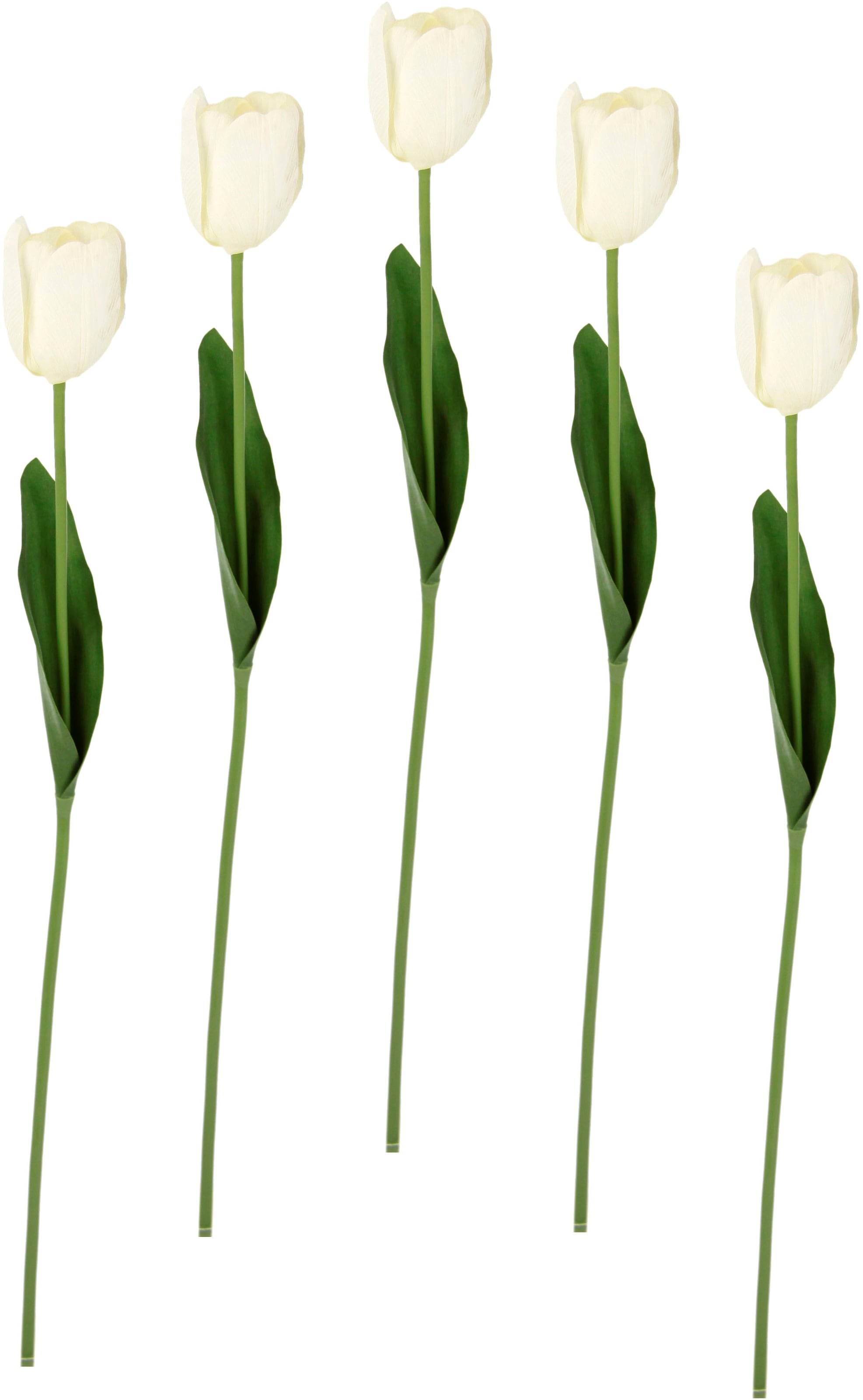 Kunstblumen, kaufen I.GE.A. Kunstblume 5er Set jetzt Touch »Real künstliche Tulpen«, Tulpenknospen, Stielblume
