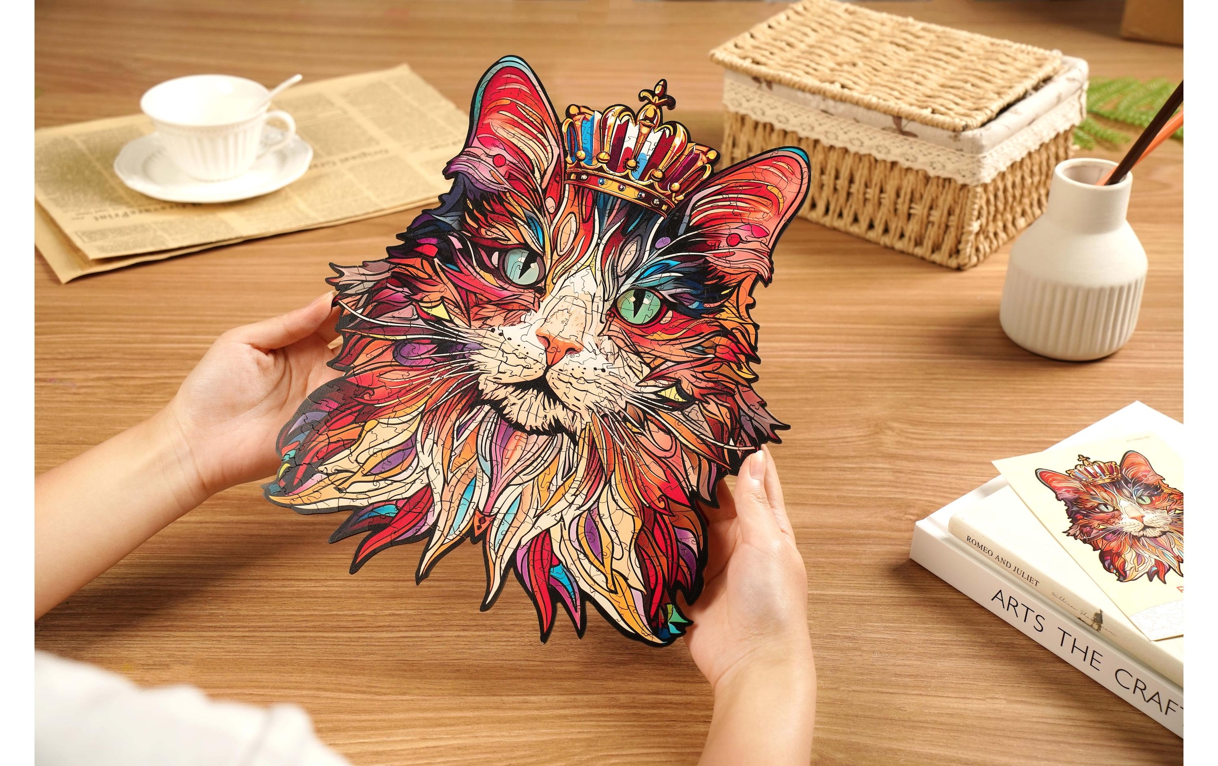   Puzzle 3D »RoboTime Katzenkönig«