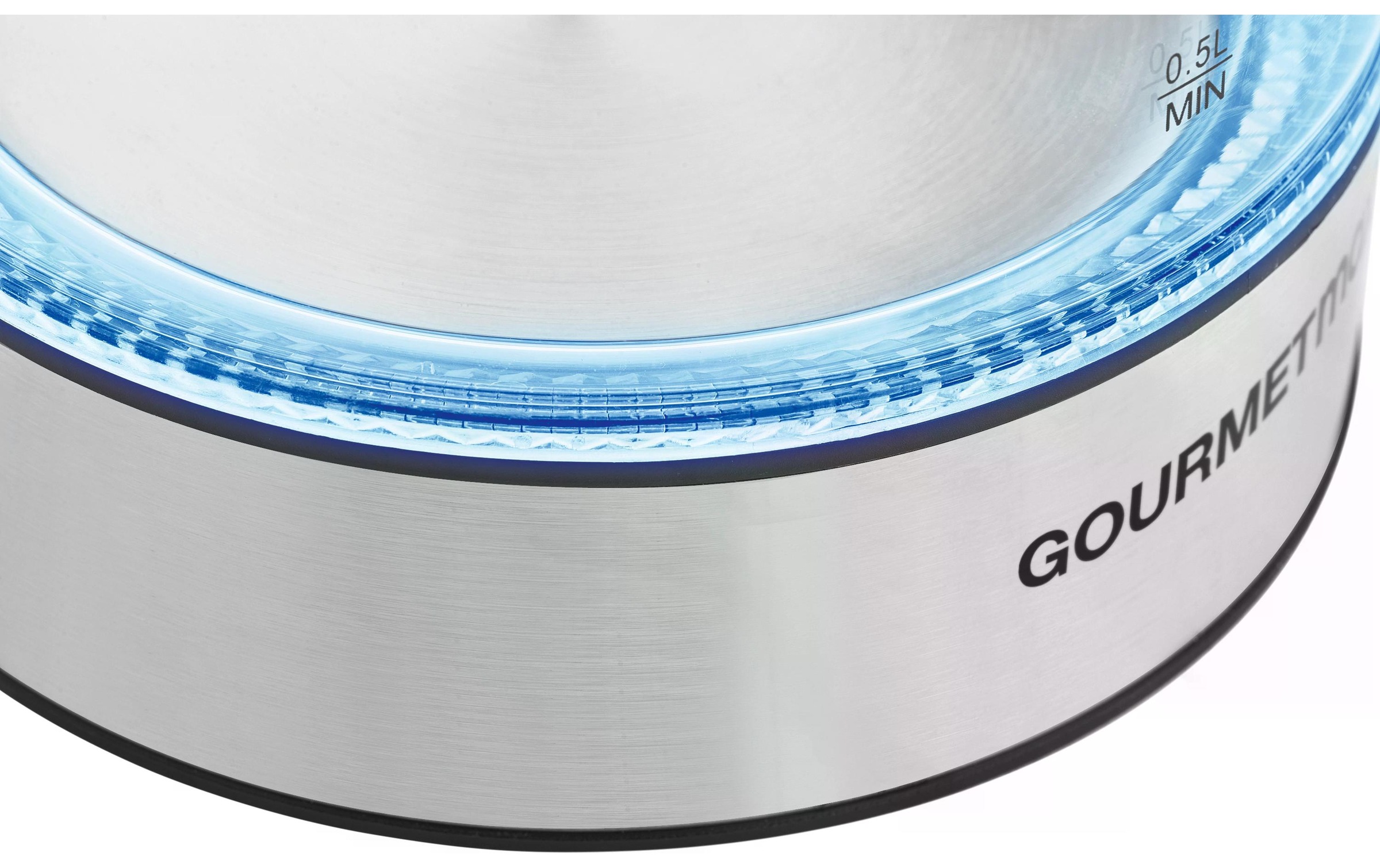 GOURMETmaxx Wasserkocher »45474 l, Silber/Transparent«, 1,7 l, 2200 W