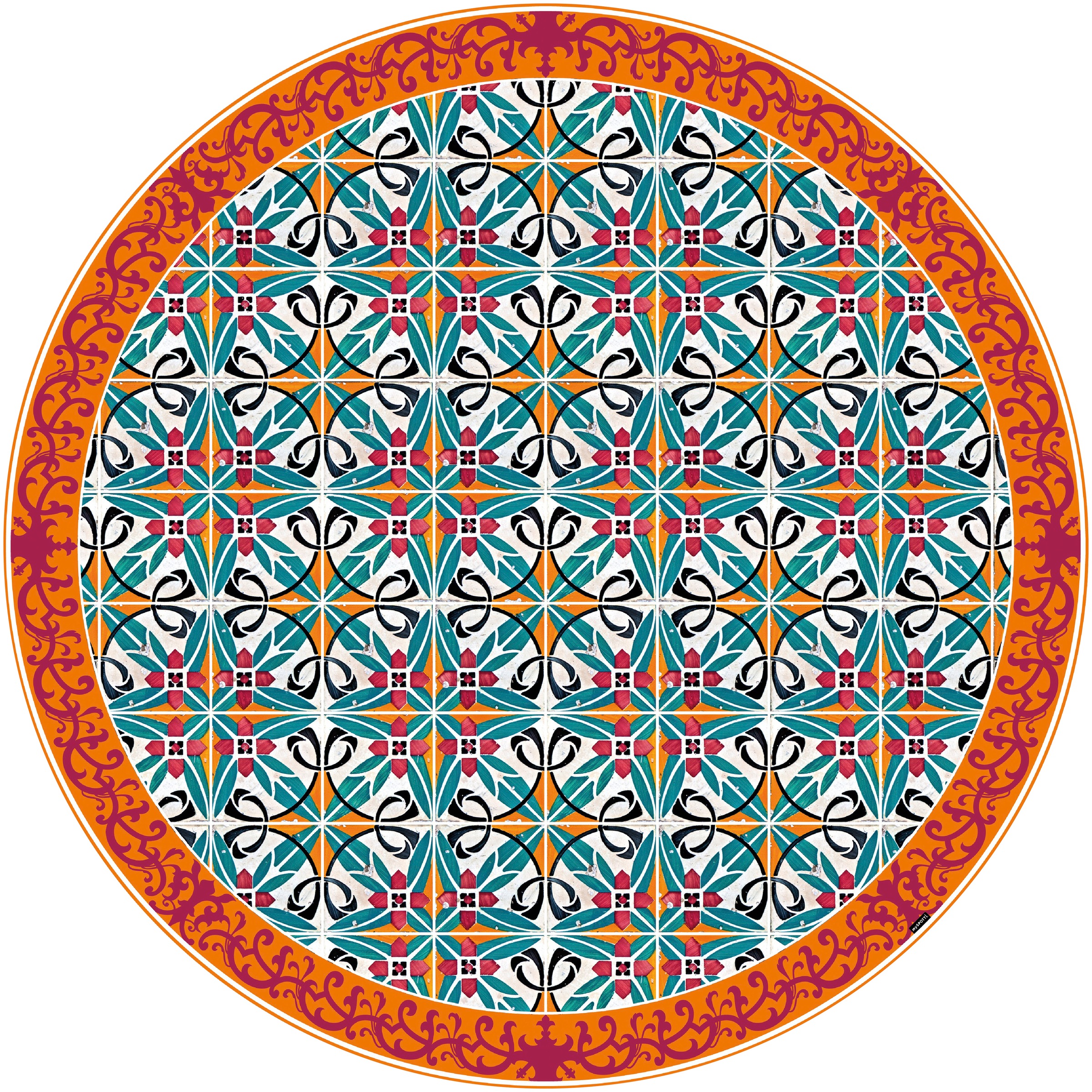 Image of MySpotti Vinylteppich »Buddy Eos«, rund, 0,5 mm Höhe, rund, wasserfest und statisch haftend bei Ackermann Versand Schweiz