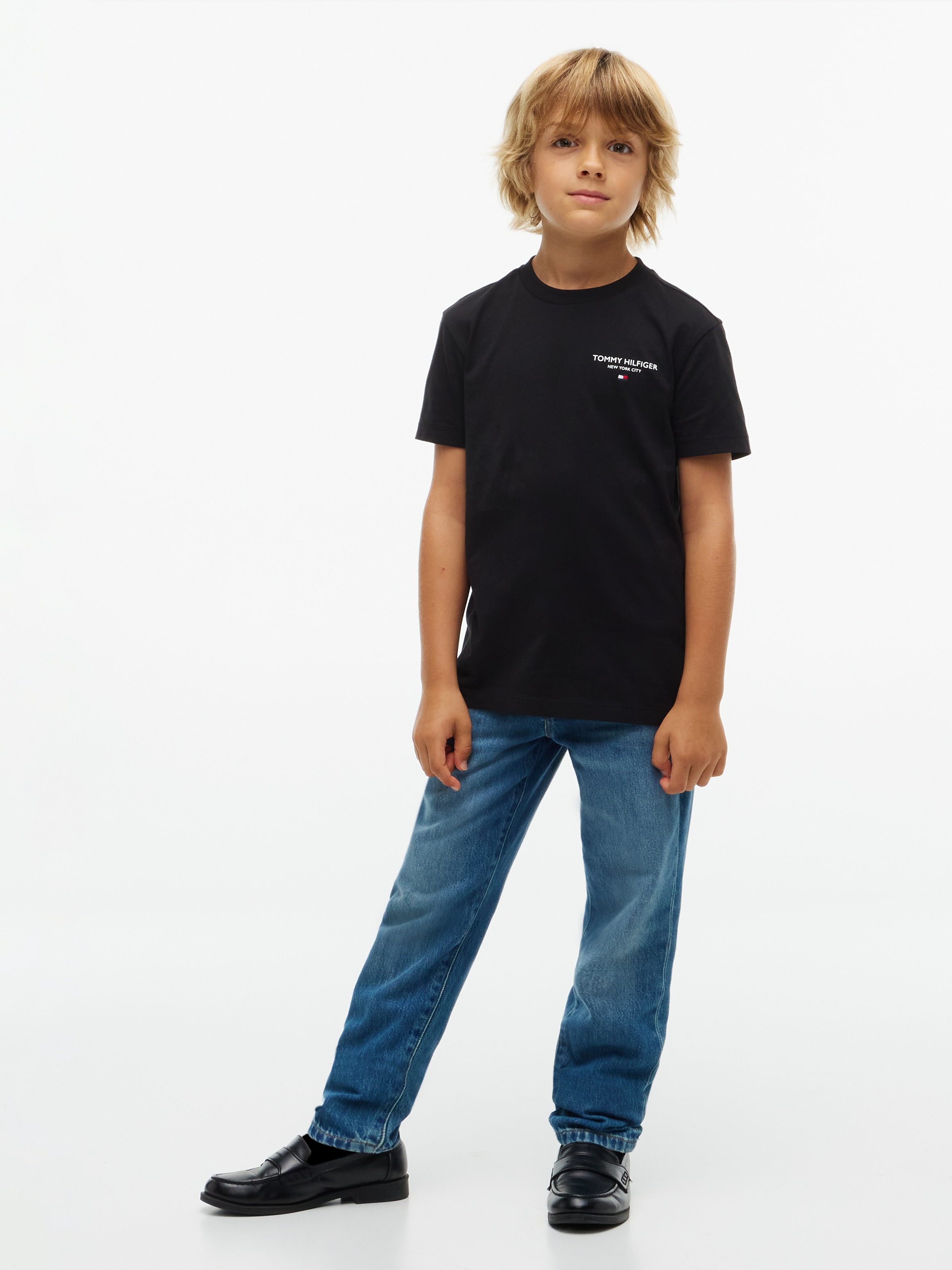 Tommy Hilfiger T-shirt Encolure ronde, coupe régulière, enfants jusqu'à 16 ans