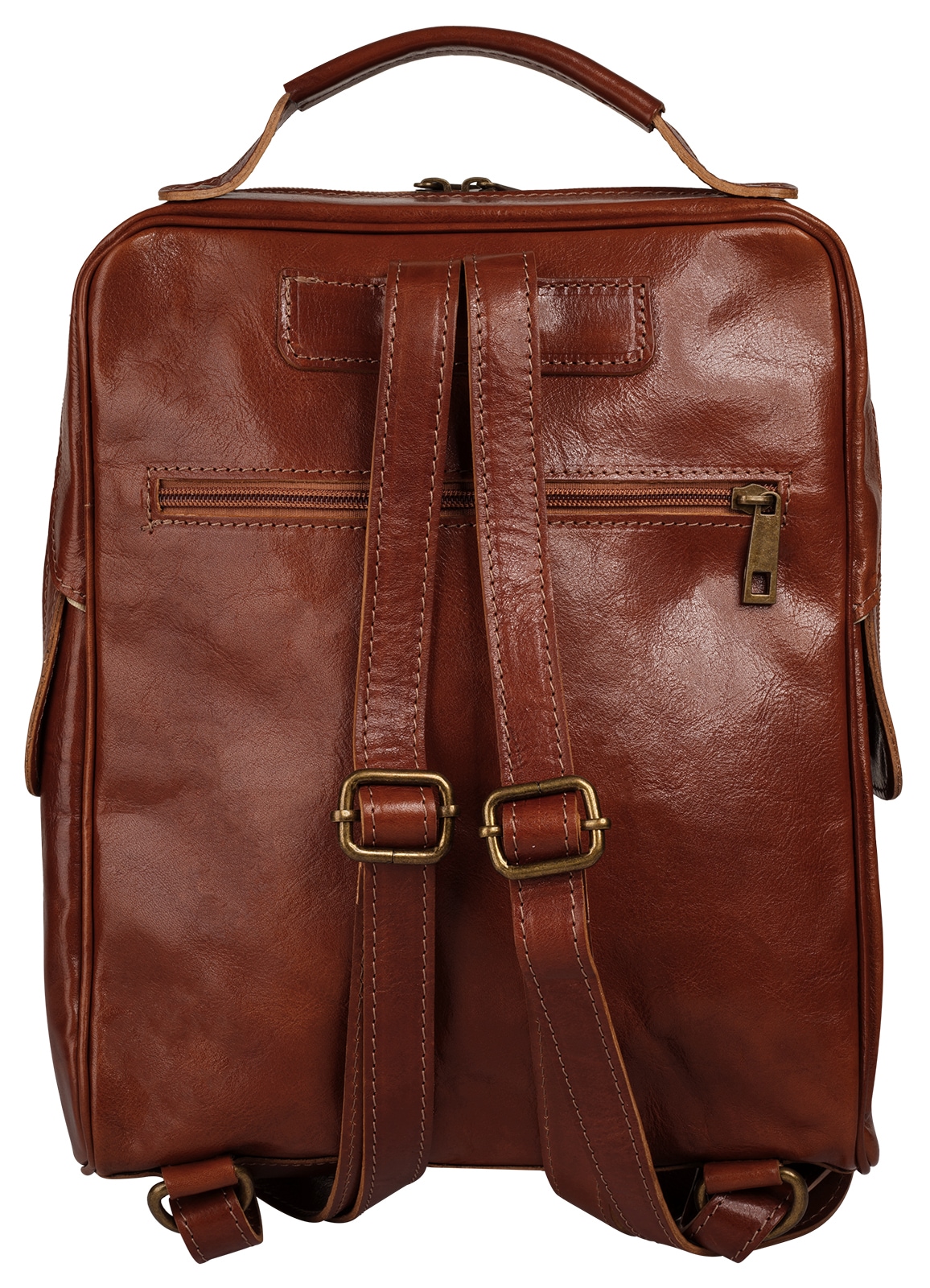 Piké Sac à dos de ville »PIKÉ Damen echt Leder, Made in Italy« cuir véritable, fabriqué en Italie