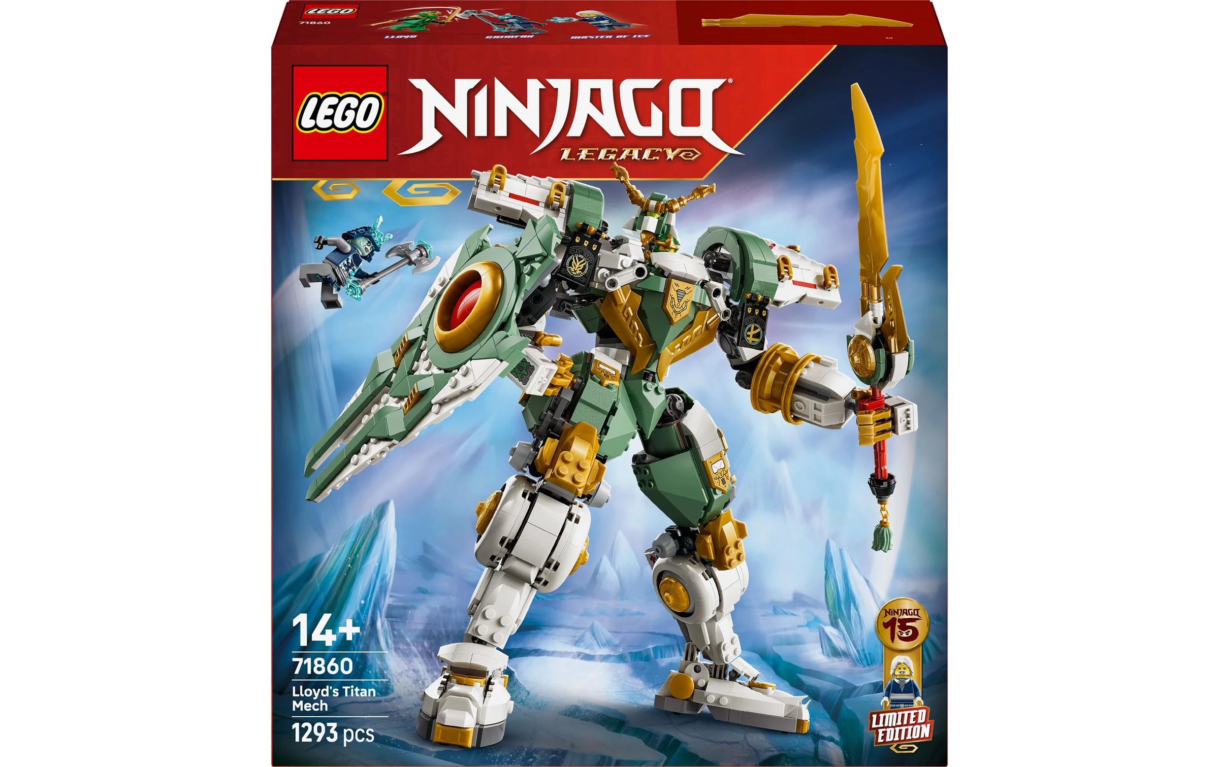 Lego Bunt Konstruktionsspielsteine "15-Jähriges Jubiläum: Lloyds Titan-Mech (71860), Ninjago"