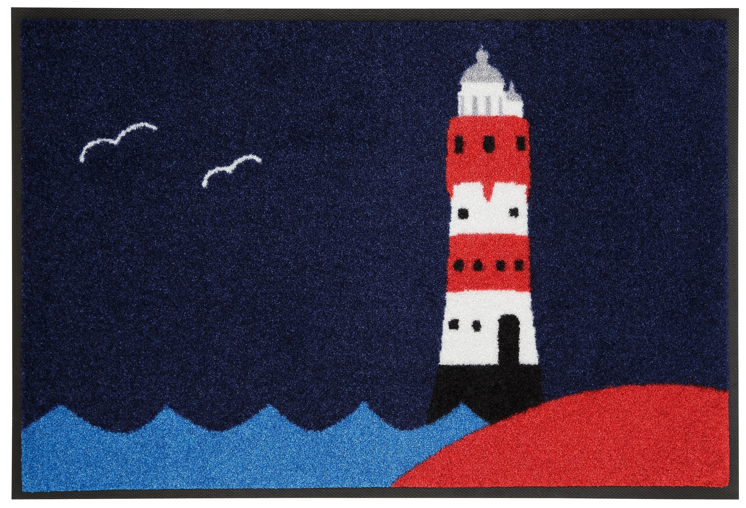 Image of wash+dry by Kleen-Tex Fussmatte »Leuchtturm«, rechteckig, 7 mm Höhe, Schmutzfangmatte, rutschhemmend, In- und Outdoor geeignet, waschbar bei Ackermann Versand Schweiz