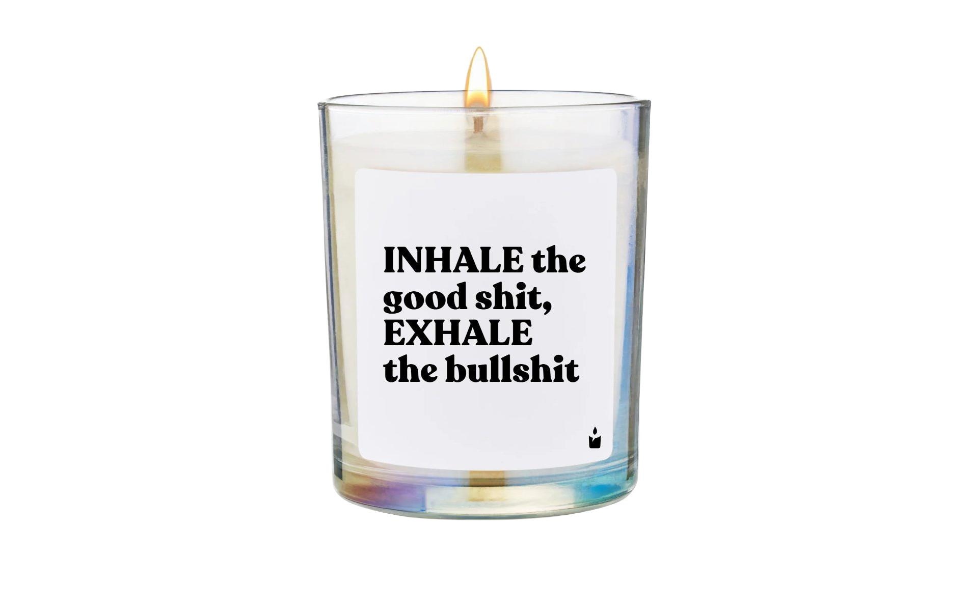 Image of Duftkerze "ChattyCandles INHALE the good shit 6,7 x 8 cm"
