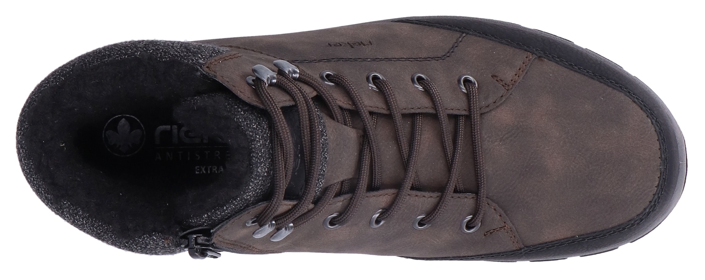 Rieker Winterboots, Schnürboots, Outdoorschuh mit praktischem Innenreissverschluss