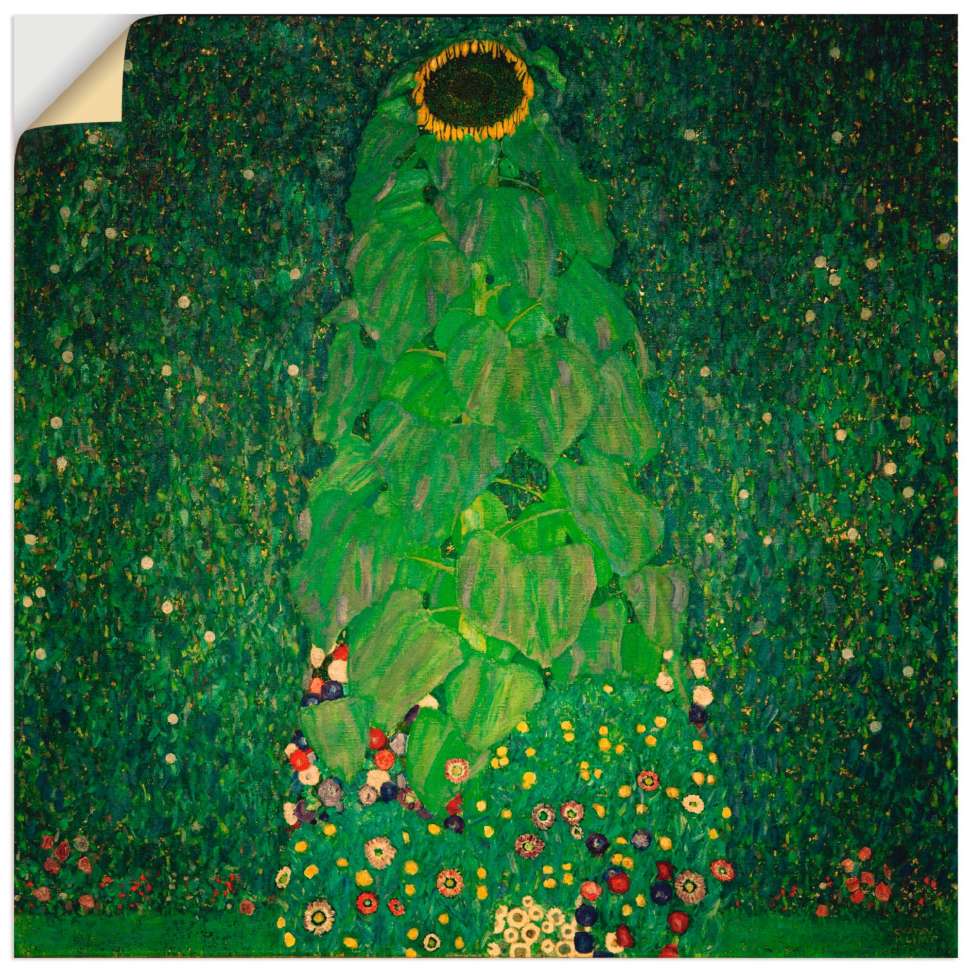 Image of Artland Wandbild »Die Sonnenblume«, Blumen, (1 St.), in vielen Grössen & Produktarten -Leinwandbild, Poster, Wandaufkleber / Wandtattoo auch für Badezimmer geeignet bei Ackermann Versand Schweiz