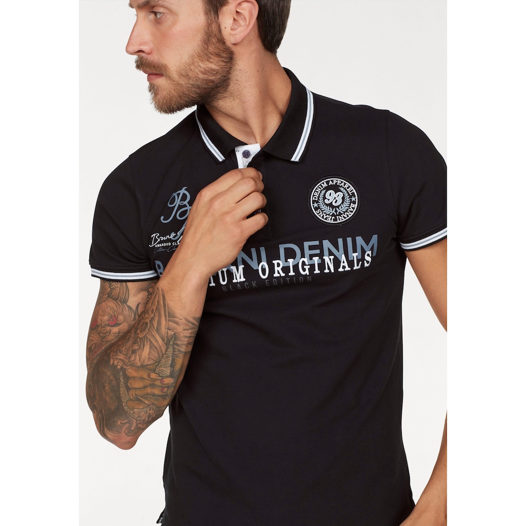 Bruno Banani Poloshirt, mit Markenbadge