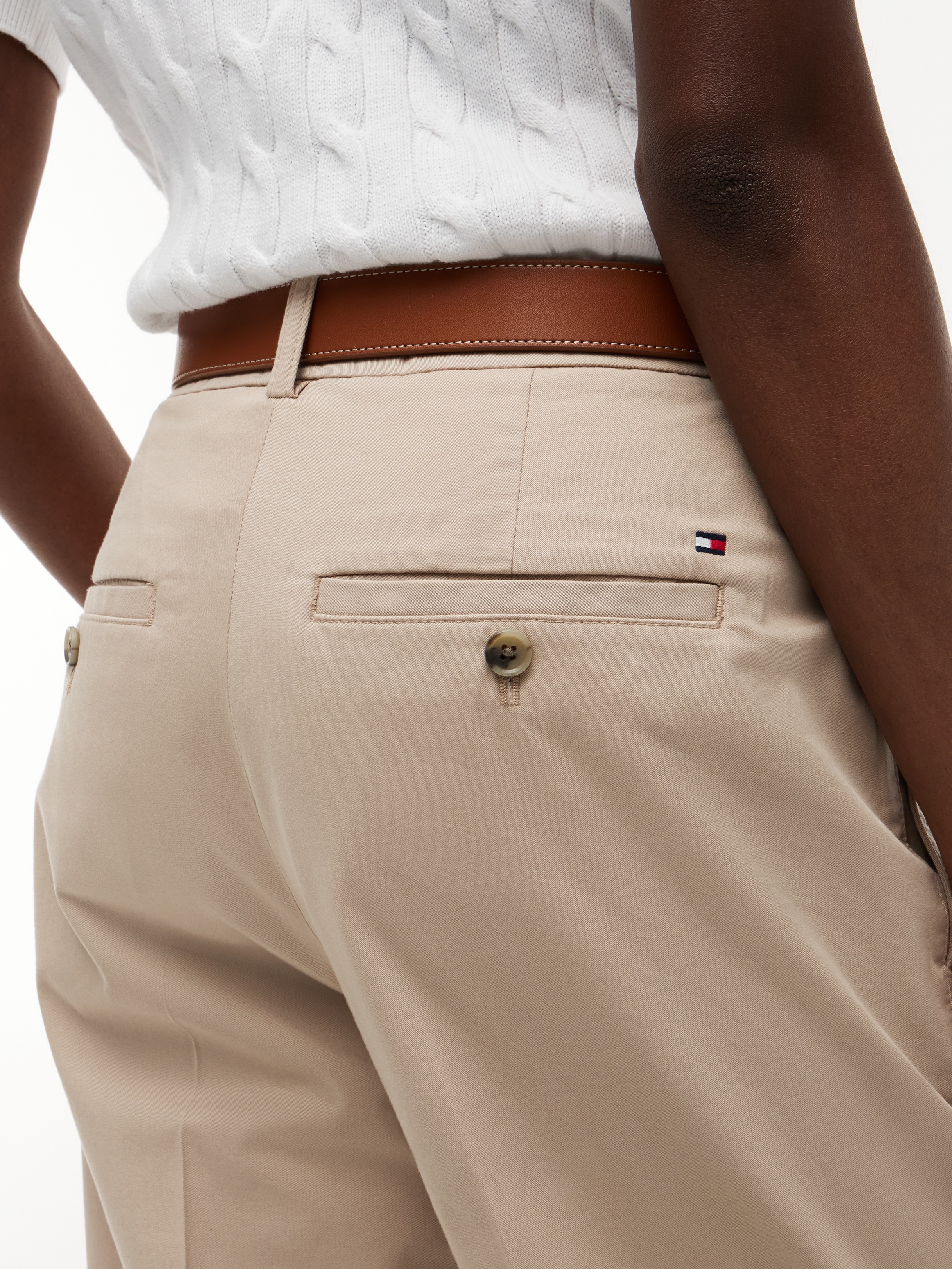 Tommy Hilfiger Chinos »COTTON SLIM STRAIGHT CHINO«  mélange de coton, coupe droite