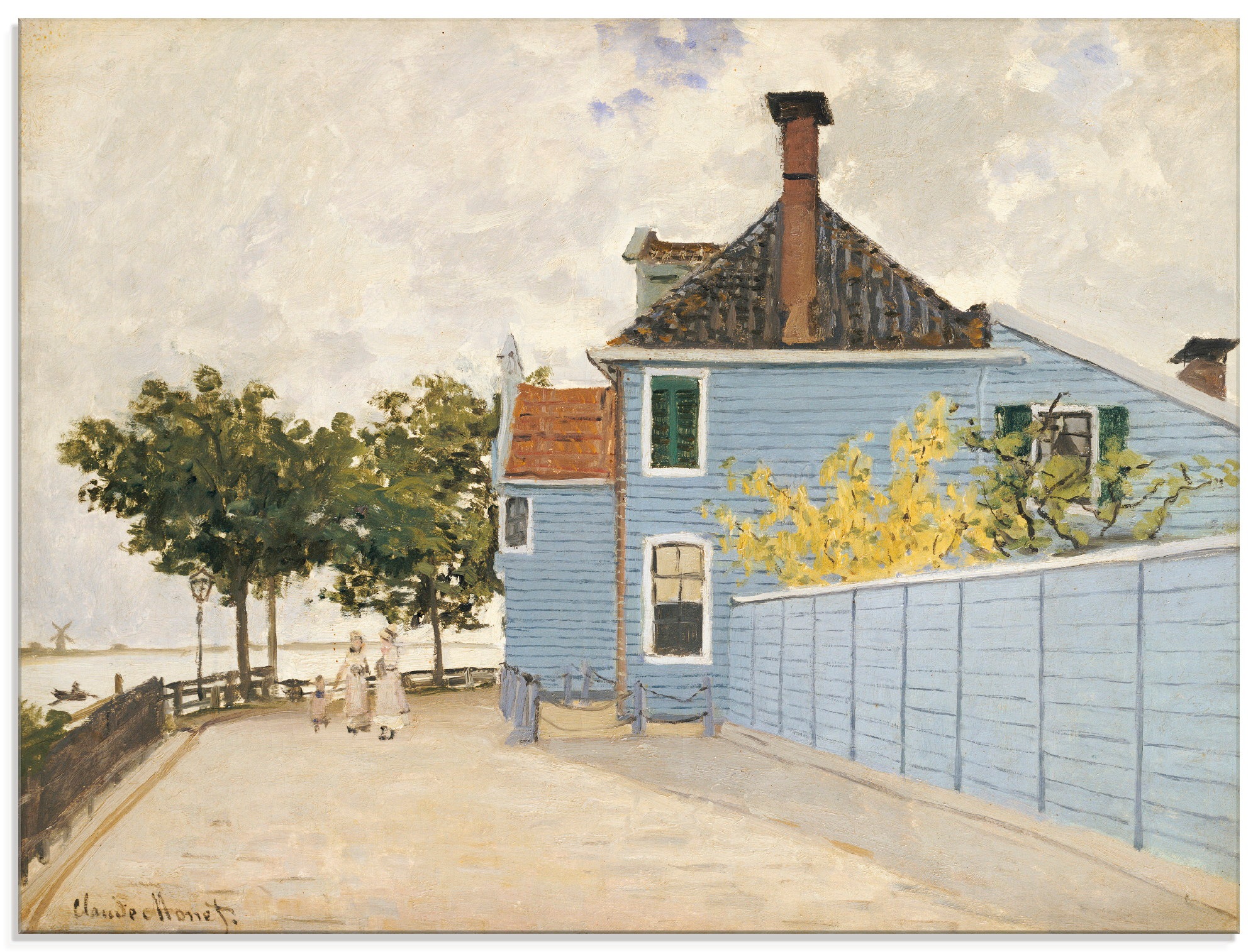 Image of Artland Glasbild »Das blaue Haus Zaandam«, Gebäude, (1 St.) bei Ackermann Versand Schweiz