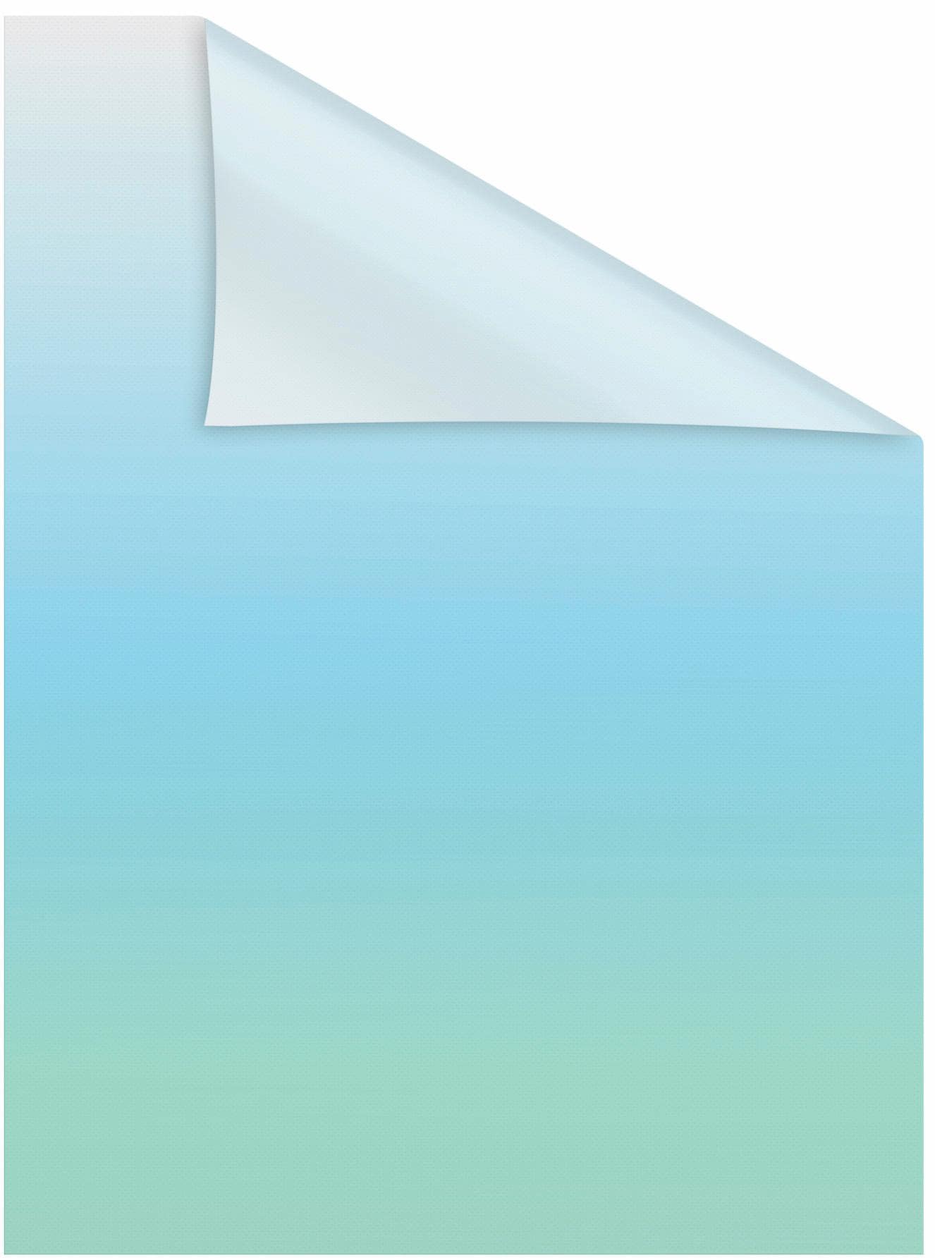 Image of LICHTBLICK ORIGINAL Fensterfolie "Ombre Petrol" 1 Stk. blickdicht strukturiert Klebepunkte selbstklebend, Sichtschutz