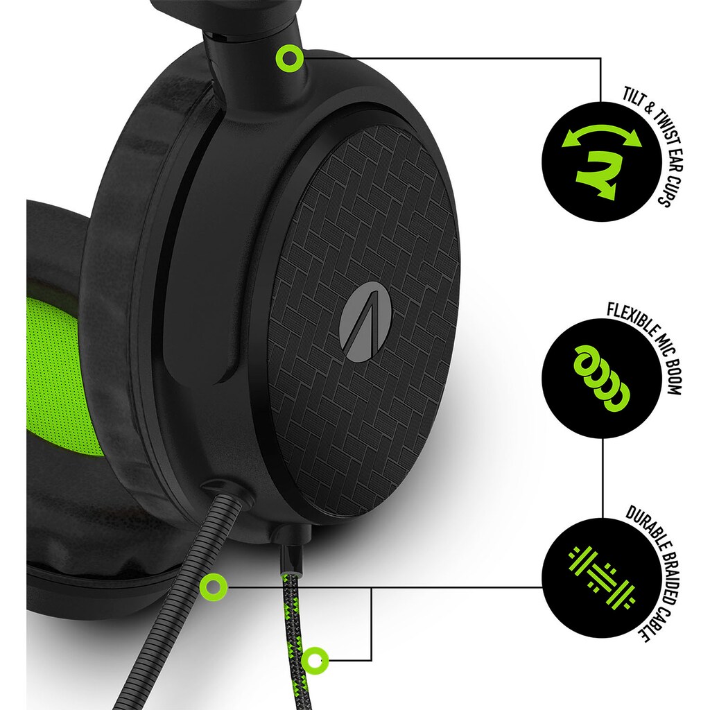Stealth Gaming-Headset »C6-100 Headset Carbon Edition + Headset Stand«