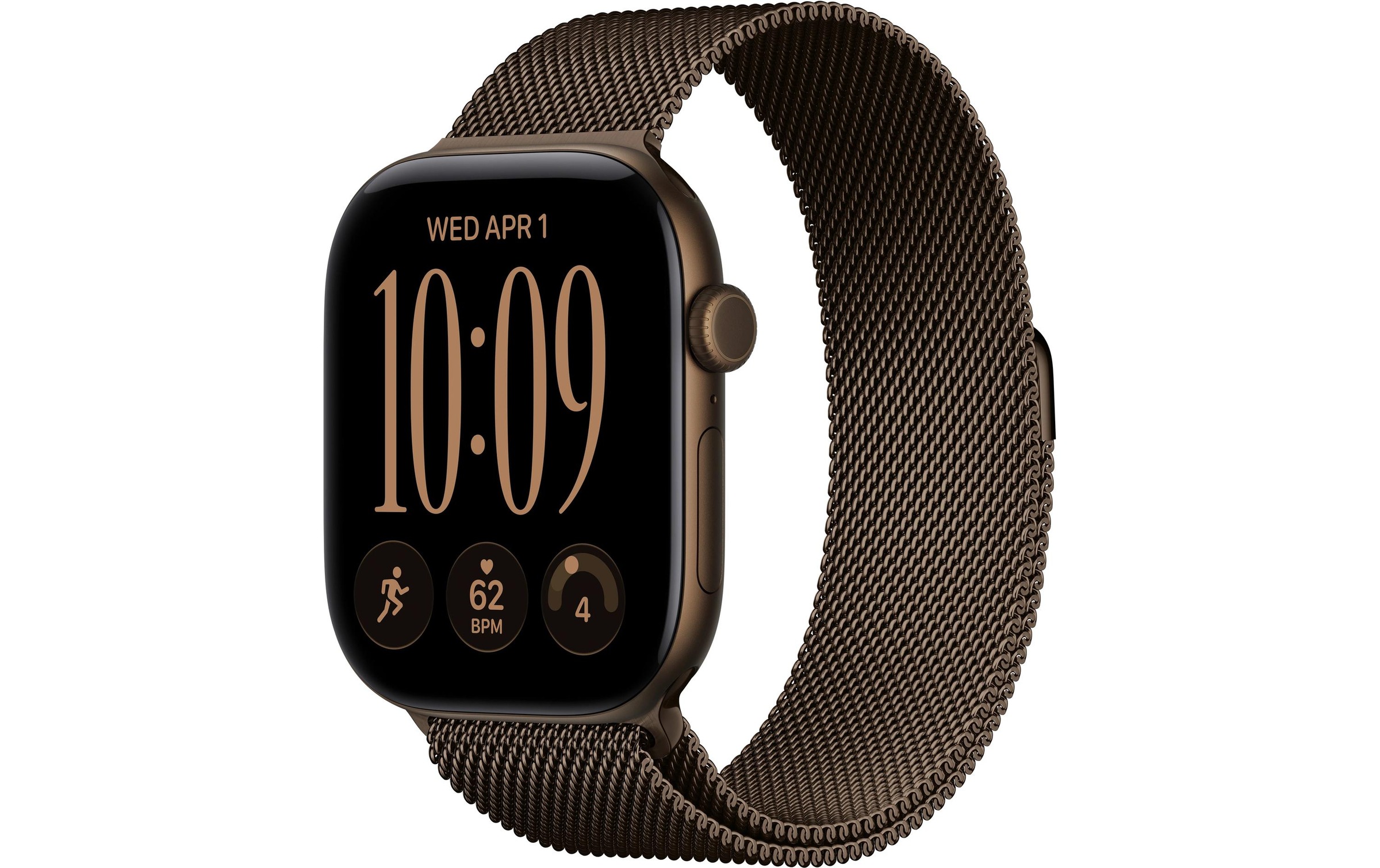 Image of Apple Smartwatch "Apple Watch S12 Bronze Aluminium, Milanese Loop"(46/ 1,81 ″)
