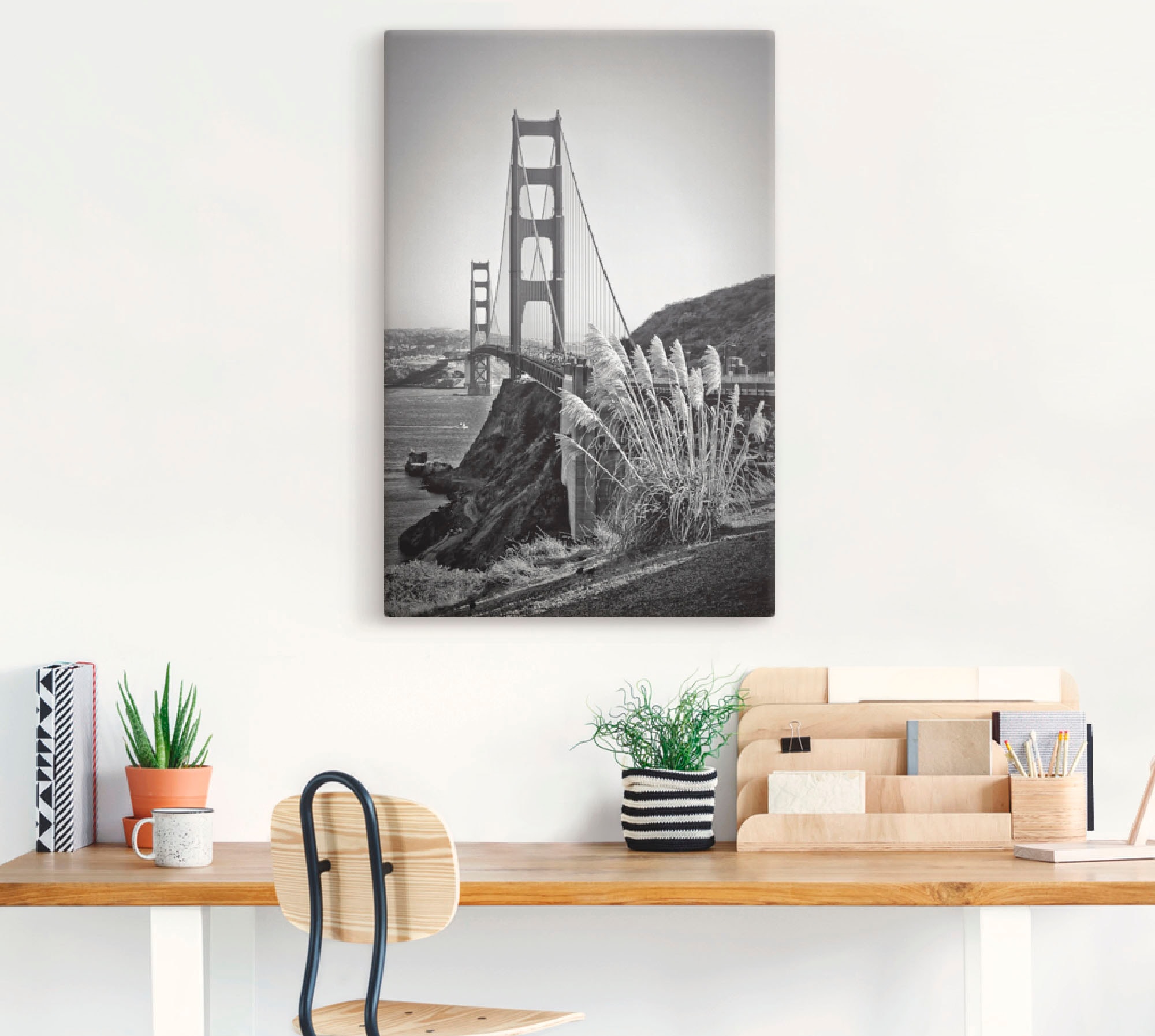 Artland Wandbild »San Francisco Golden Gate Bridge«, Amerika, (1 St.), als Leinwandbild, Poster in verschied. Grössen