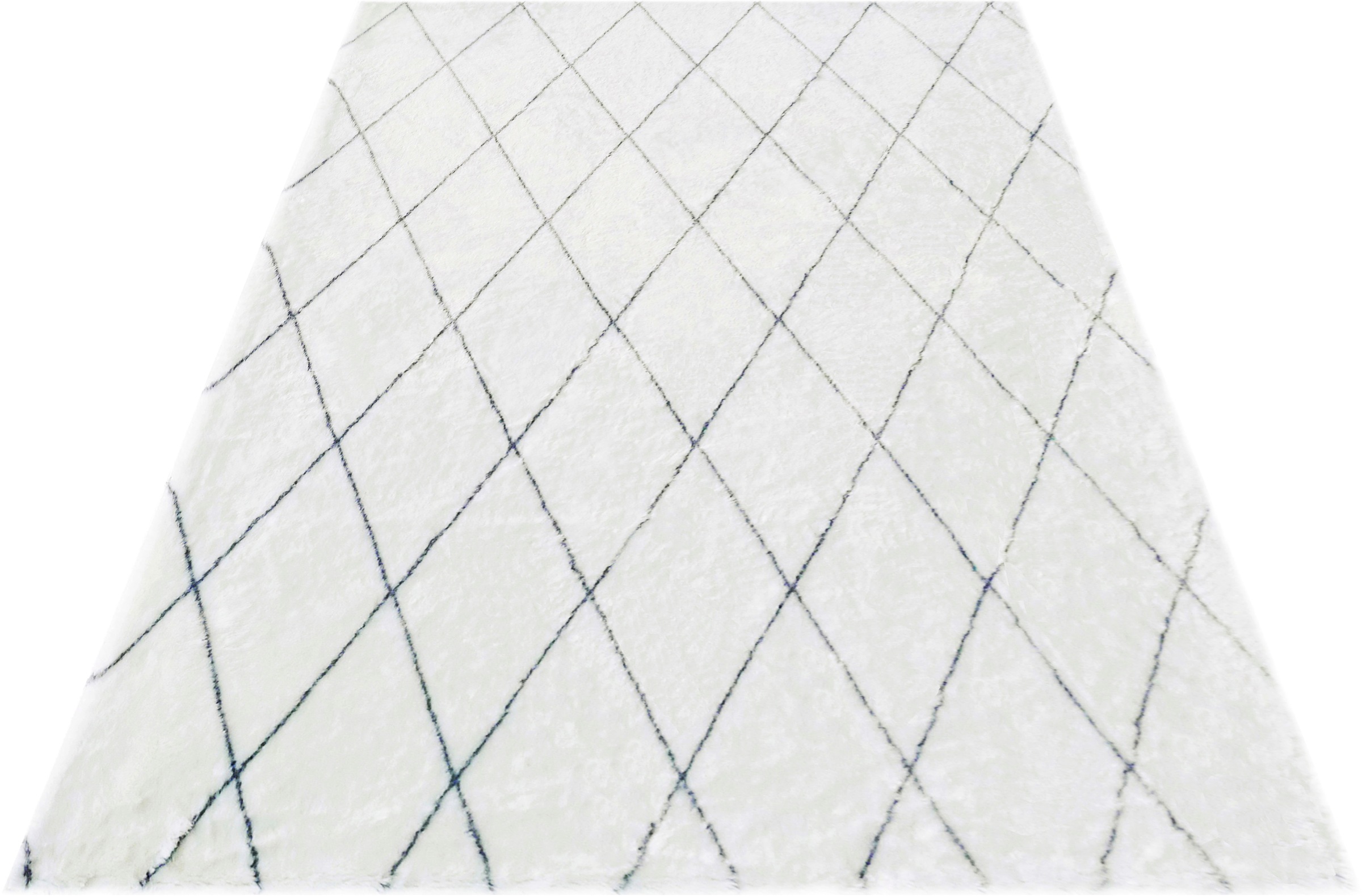 Image of andas Hochflor-Teppich »Almar«, rechteckig, 80 mm Höhe, Teppich hochflor, Rauten Design, besonders weich,gewebt, weicher Flor, Wohnzimmer, Schalfzimmer bei Ackermann Versand Schweiz