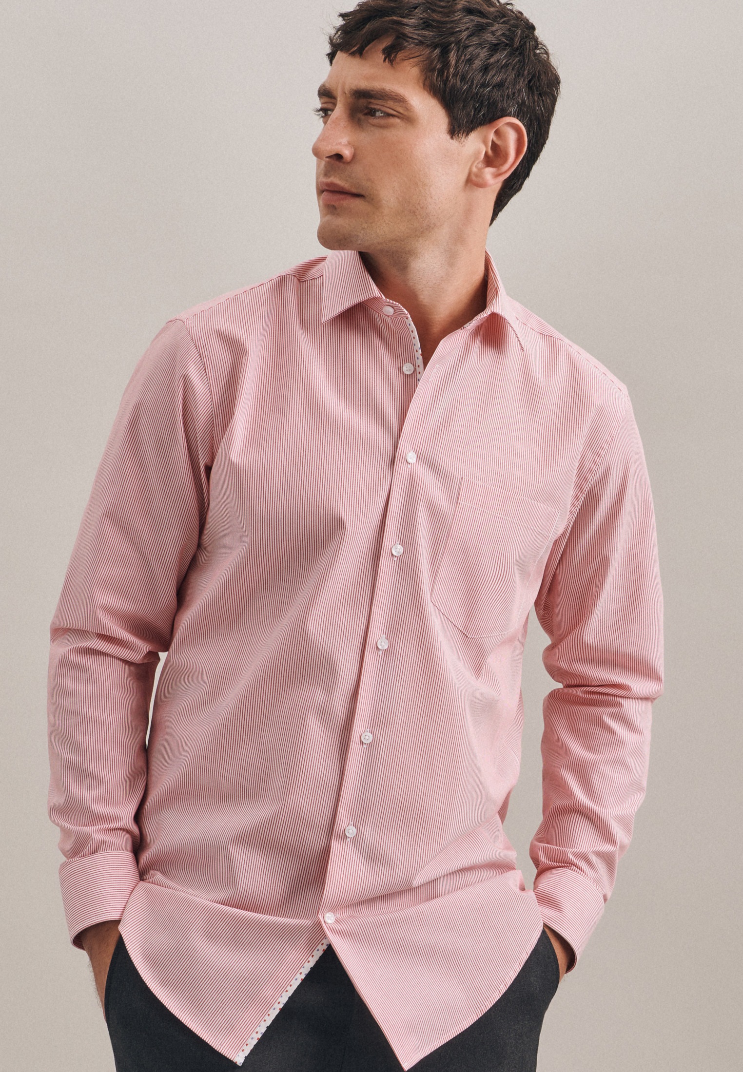 Image of seidensticker Businesshemd »Regular«, Regular Langarm Kentkragen Streifen bei Ackermann Versand Schweiz