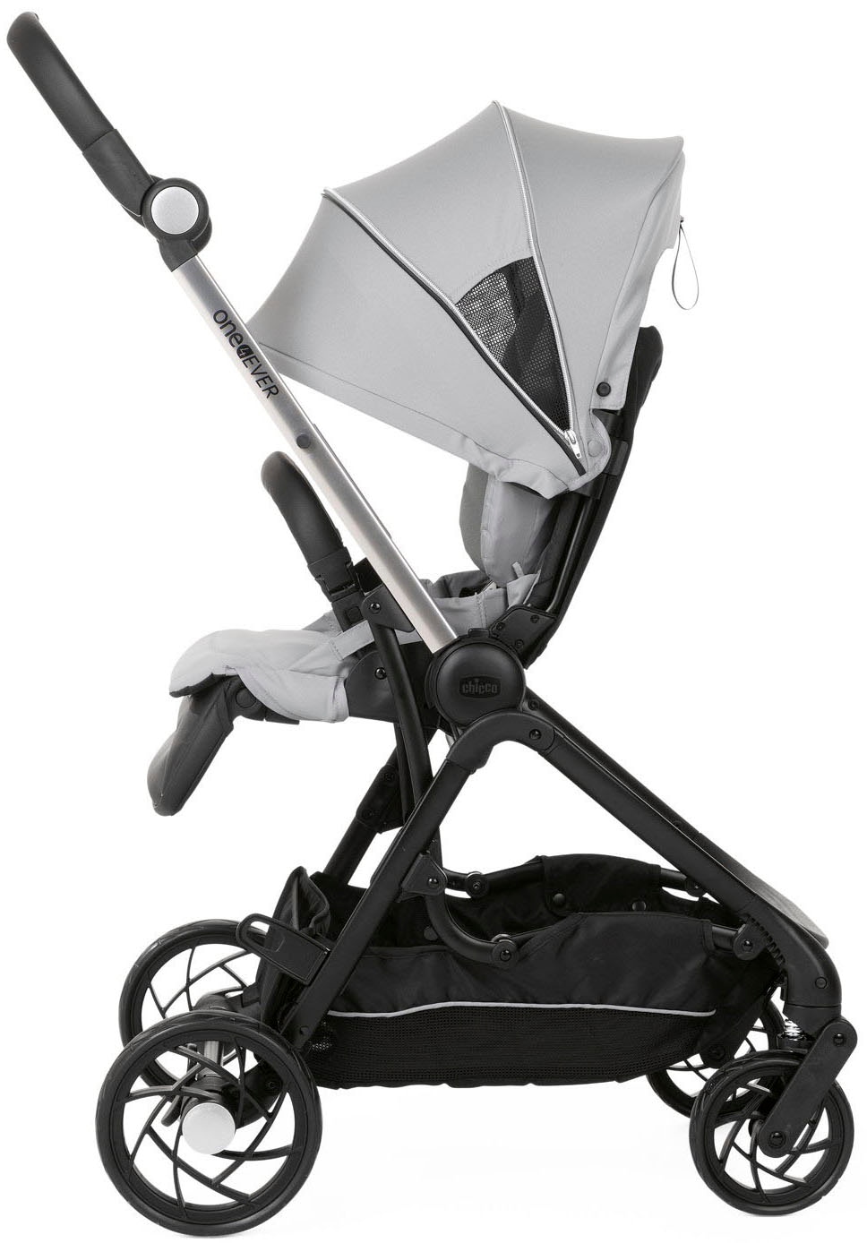 Chicco Kombi-Kinderwagen »Kinderwagen One4ever, silverleaf«, mit zwei Sitzen