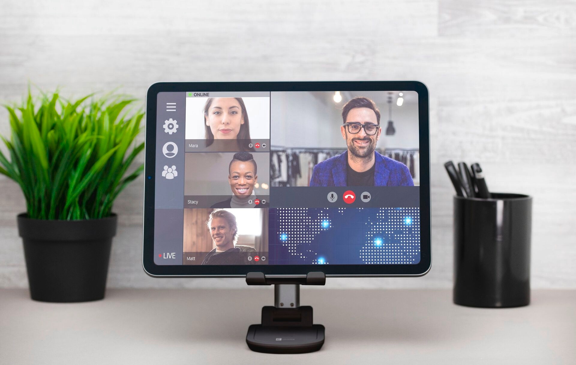 Cellularline Support »TABLESTANDW«