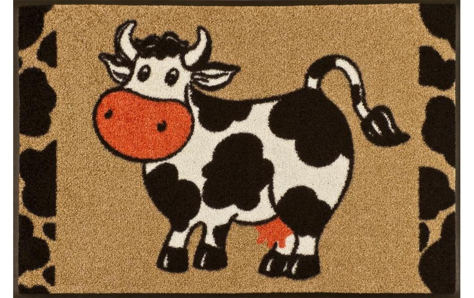 Image of wash+dry by Kleen-Tex Fussmatte »Kuh Rosi, 50 cm«, quadratisch, - mm Höhe bei Ackermann Versand Schweiz