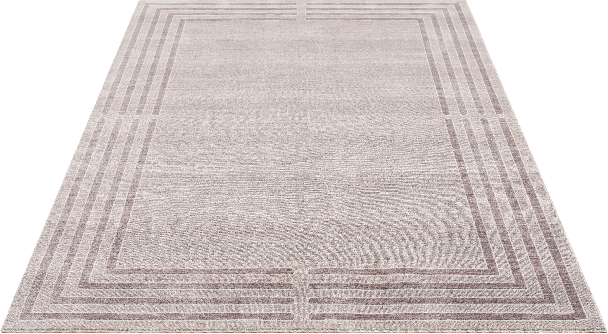 Image of Timbers Teppich »Fargo«, rechteckig, 10 mm Höhe, Kurzflorteppich,mit Bordüre, Teppich, Kurzflor, Weich, Pflegeleicht, Elegant, weich, Wohnzimmer Schlafzimmer Esszimmer bei Ackermann Versand Schweiz