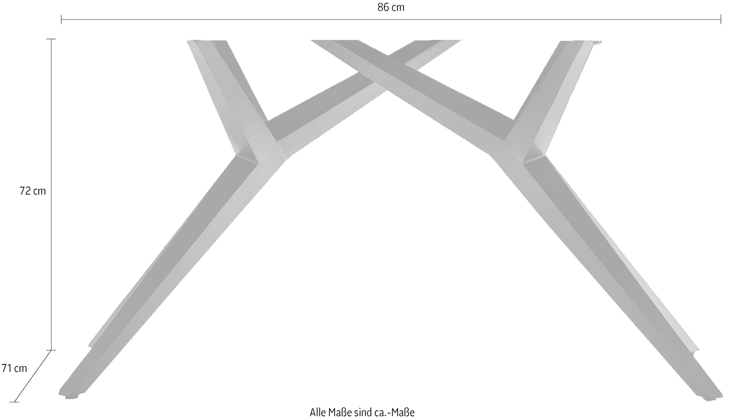SIT Tischbein 1 Stk. tlg. extravagante Form