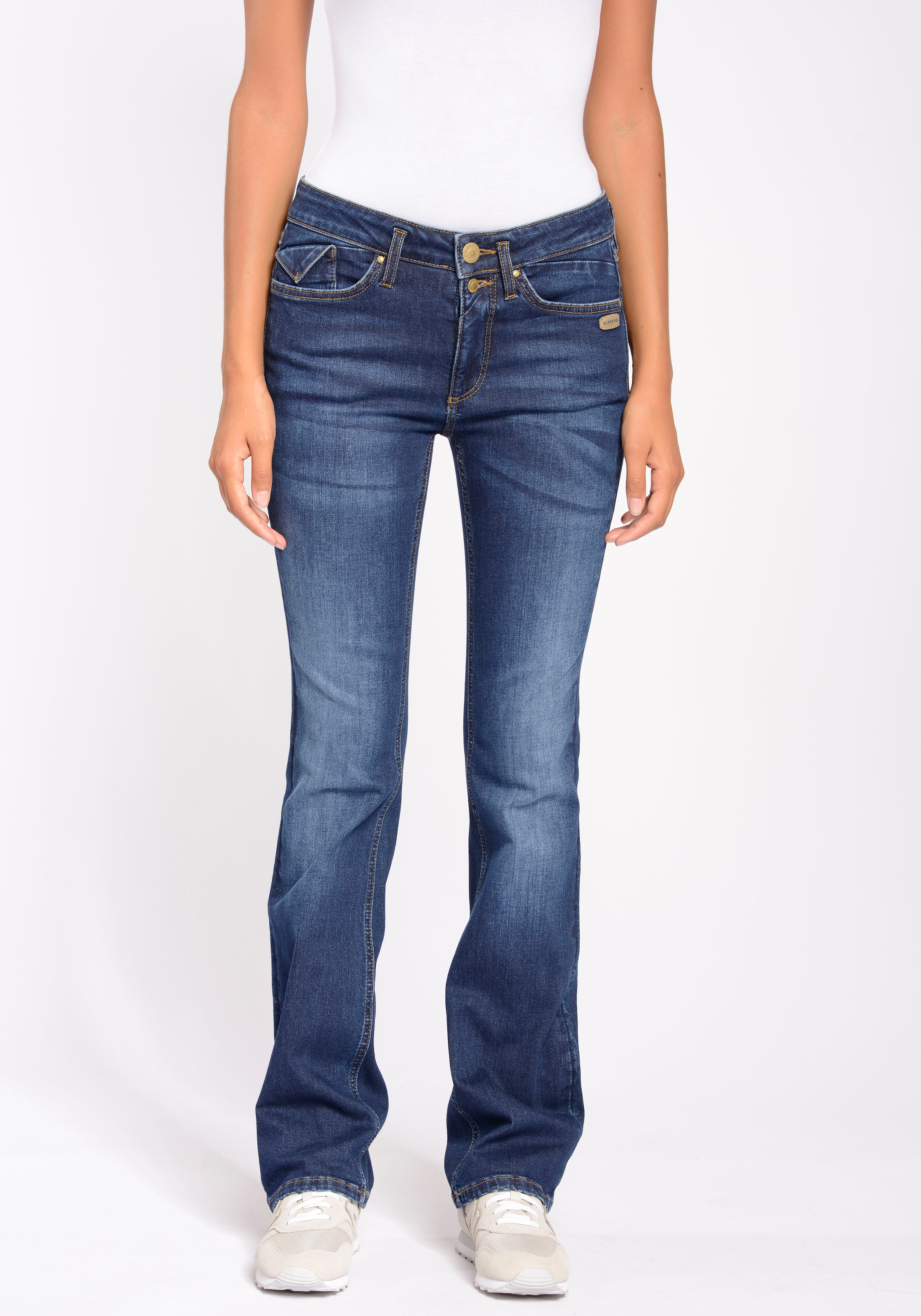 GANG Bootcut-Jeans »94ELISA LIGHT BOOTCUT«, aus der ECO LINE mit Bio-Baumwolle und Stretch