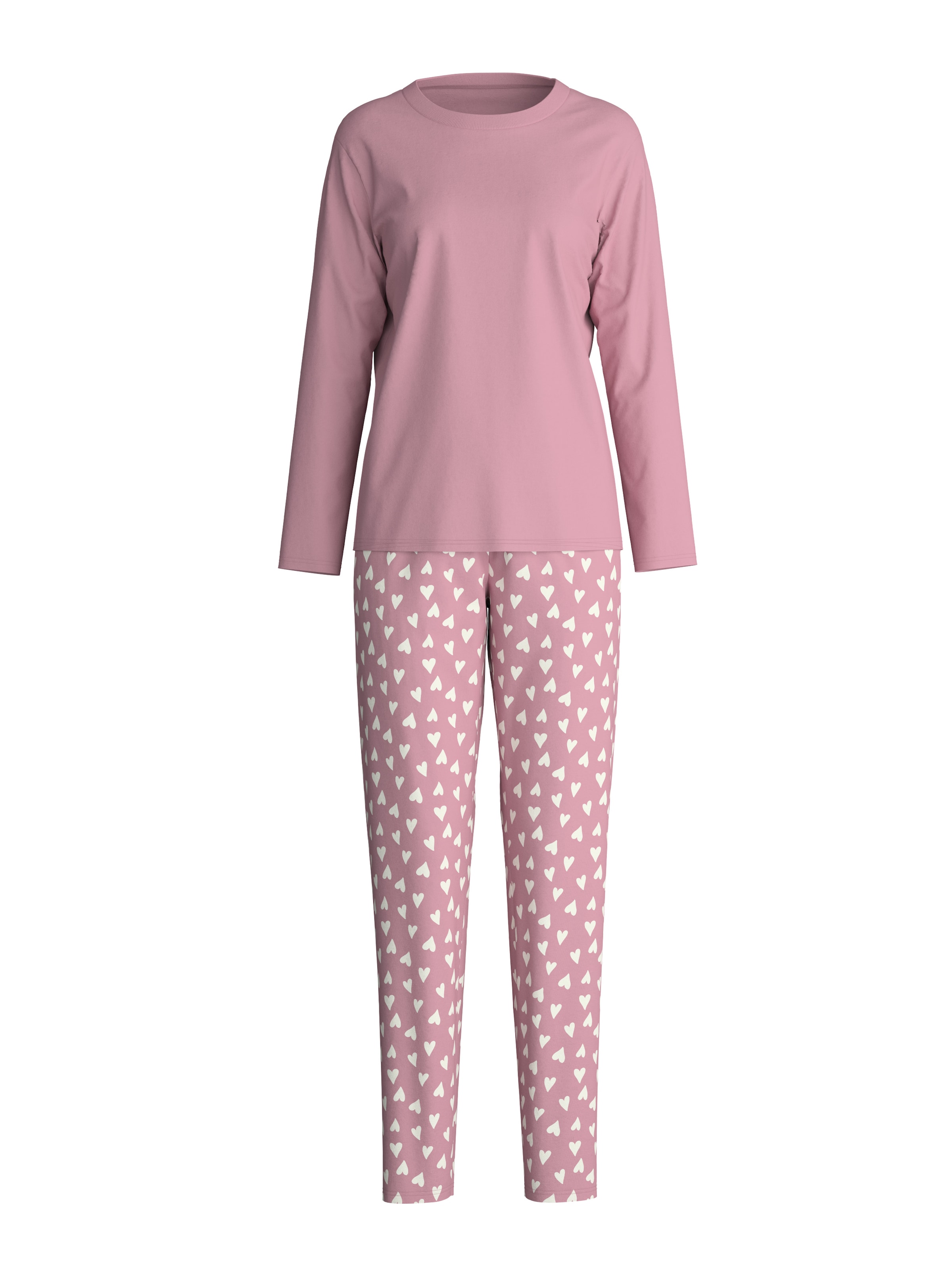 CALIDA Schlafanzug »Cotton Special«, (2 tlg.), Langarm, bequem, Baumwolle, Rundhals-Ausschnitt