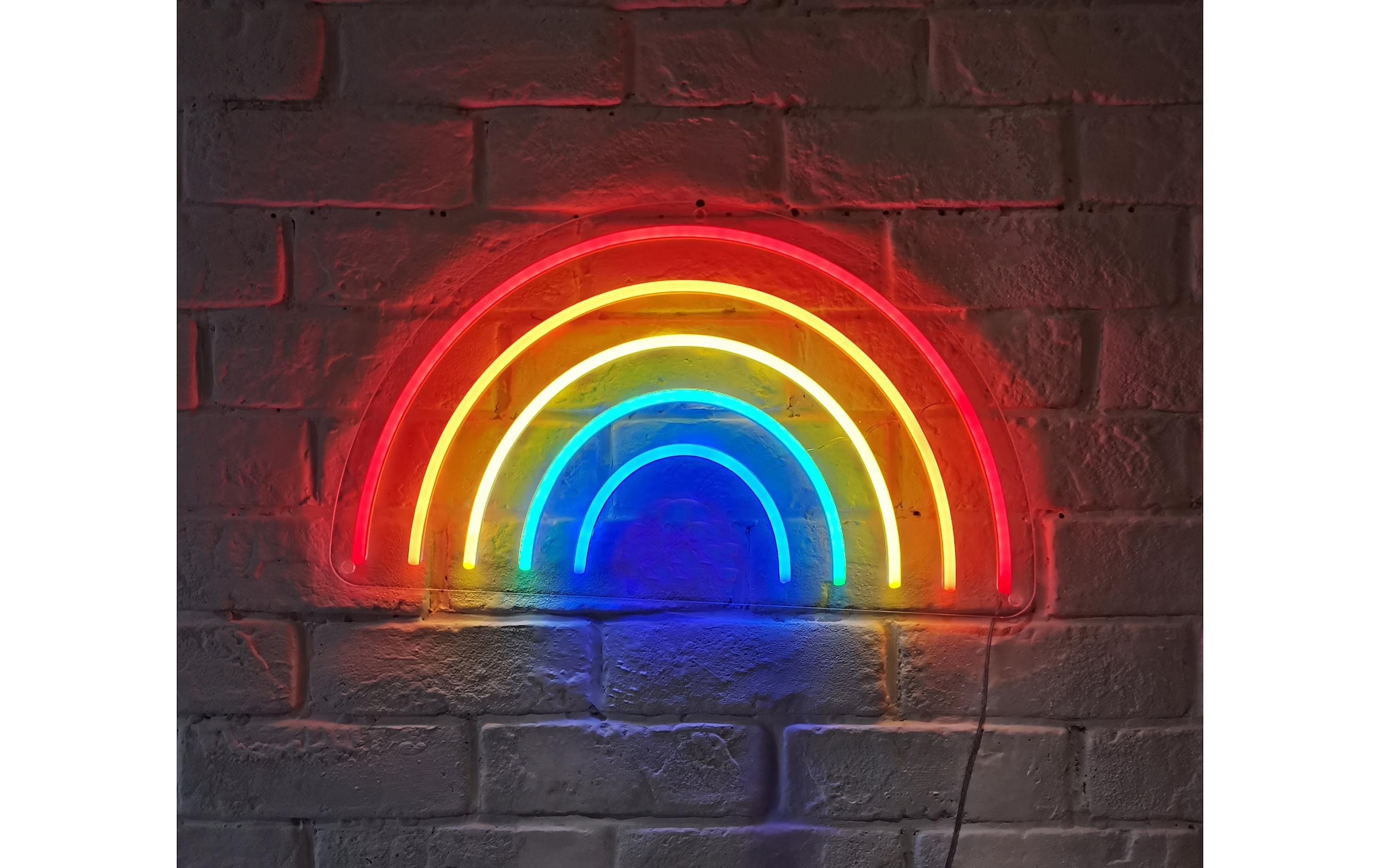 Dekolicht »Vegas Lights Regenbogen 45 x 26 cm«