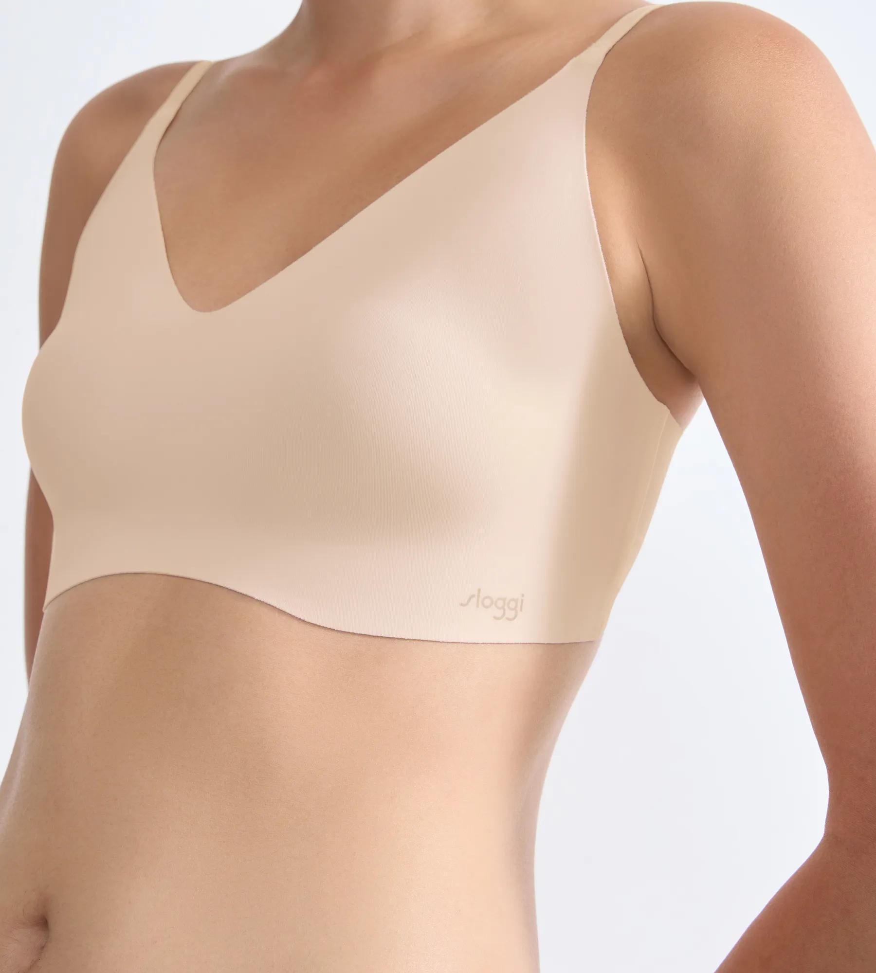 sloggi Brassière »ZERO Microfibre 2.0« sans coutures, inserts amovibles, maintien moyen, microfibre