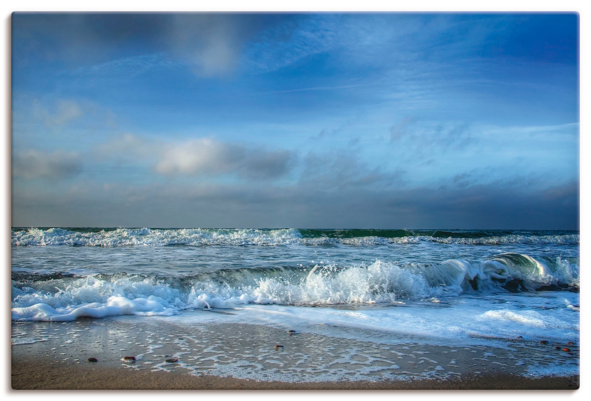 Image of Artland Wandbild »Ostsee«, Strand, (1 St.), in vielen Grössen & Produktarten -Leinwandbild, Poster, Wandaufkleber / Wandtattoo auch für Badezimmer geeignet bei Ackermann Versand Schweiz