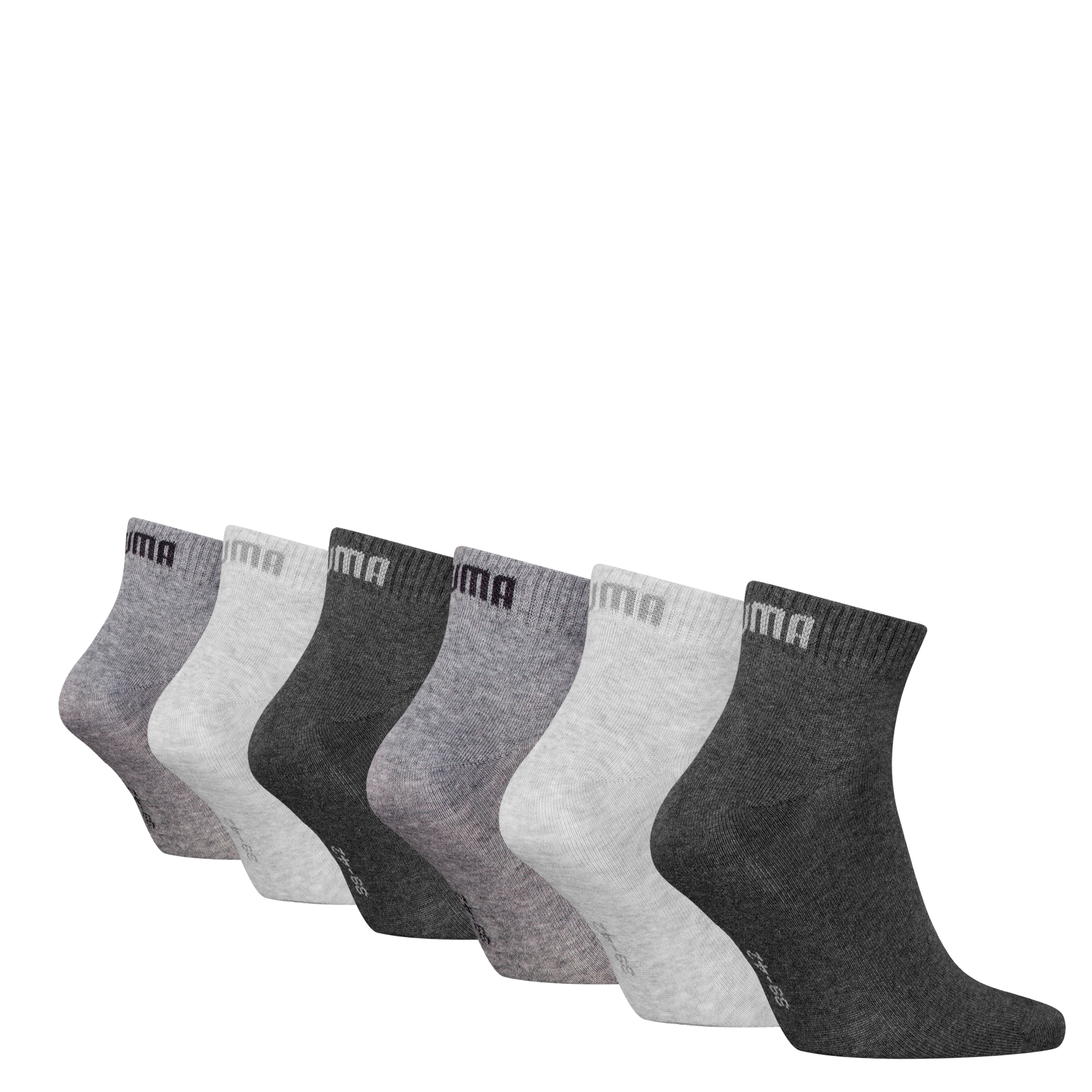 PUMA Kurzsocken »PUMA UNISEX QUARTER PLAIN 6P ECOM«, (6er-Pack), mit feuchtigkeitsableitender Technologie