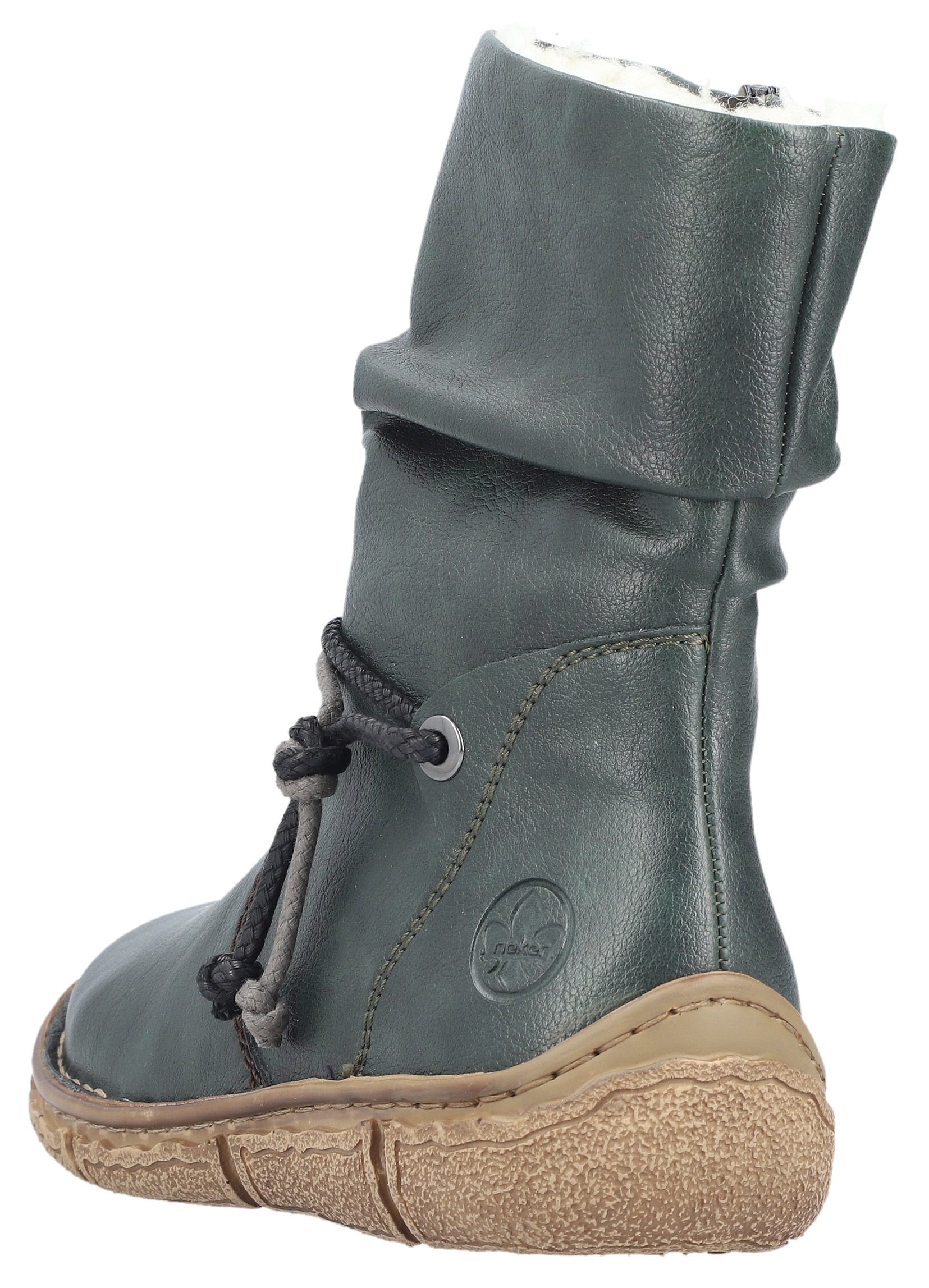 Rieker Winterboots, Winterstiefelette, slouchy Schaft, Reissverschluss, mit Warmfutter