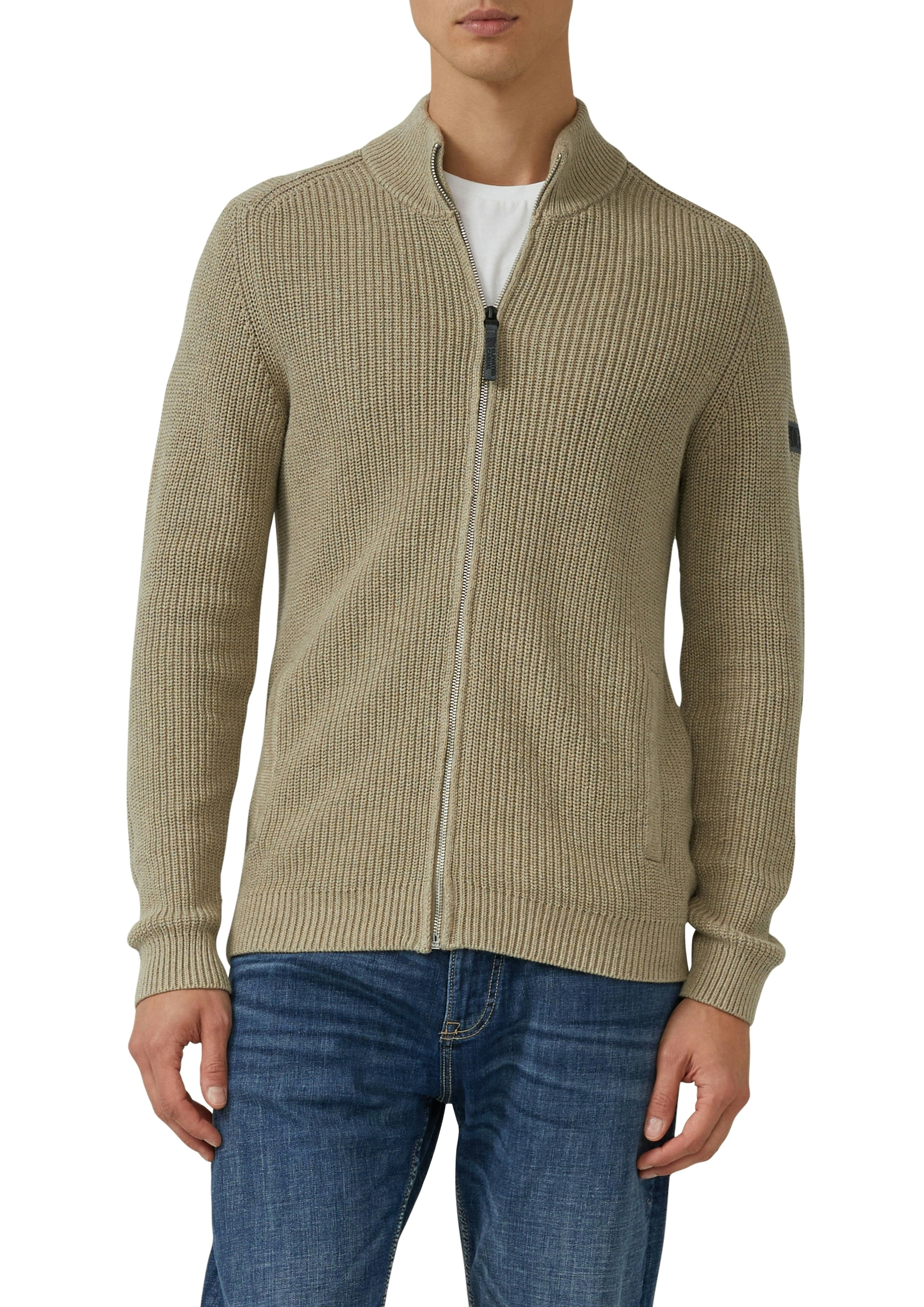 s.Oliver Strickjacke mit Stehkragen und Reissverschluss