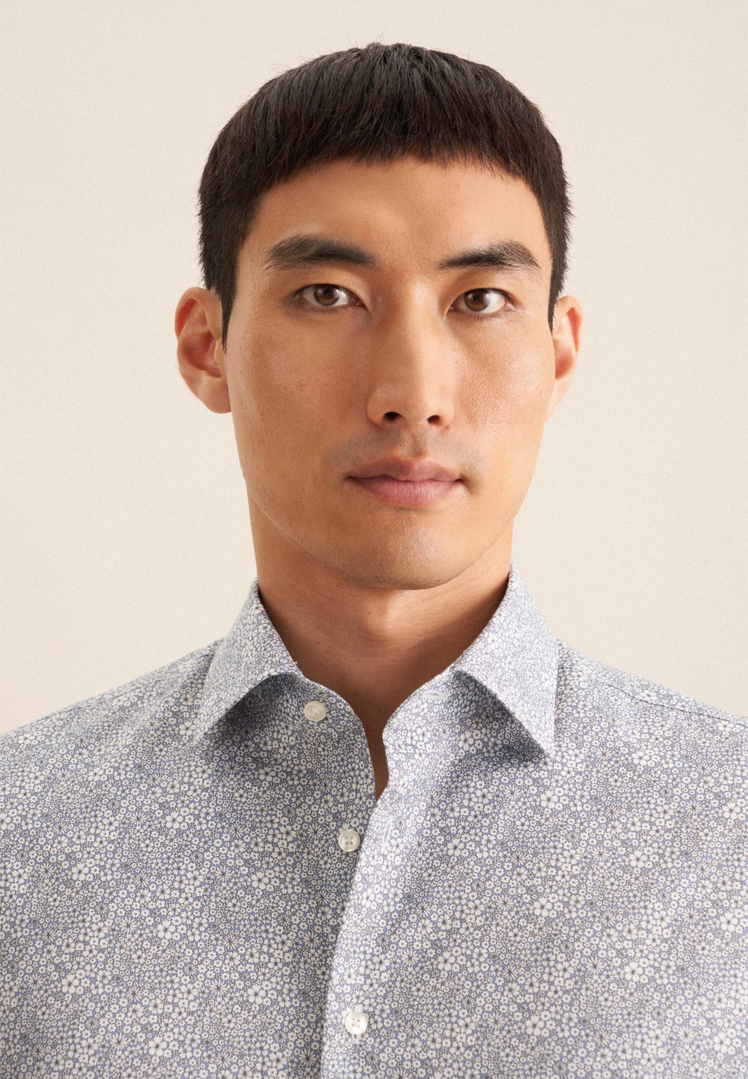 seidensticker Businesshemd »Slim« Slim 1/1 Kentkragen Floral