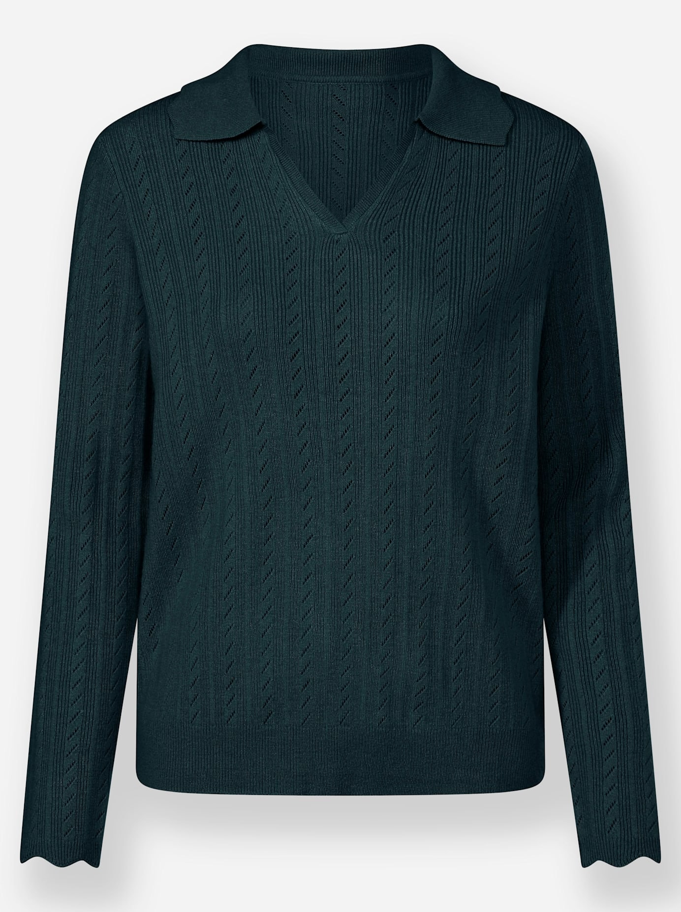 Inspirationen Polokragenpullover »Polopullover«